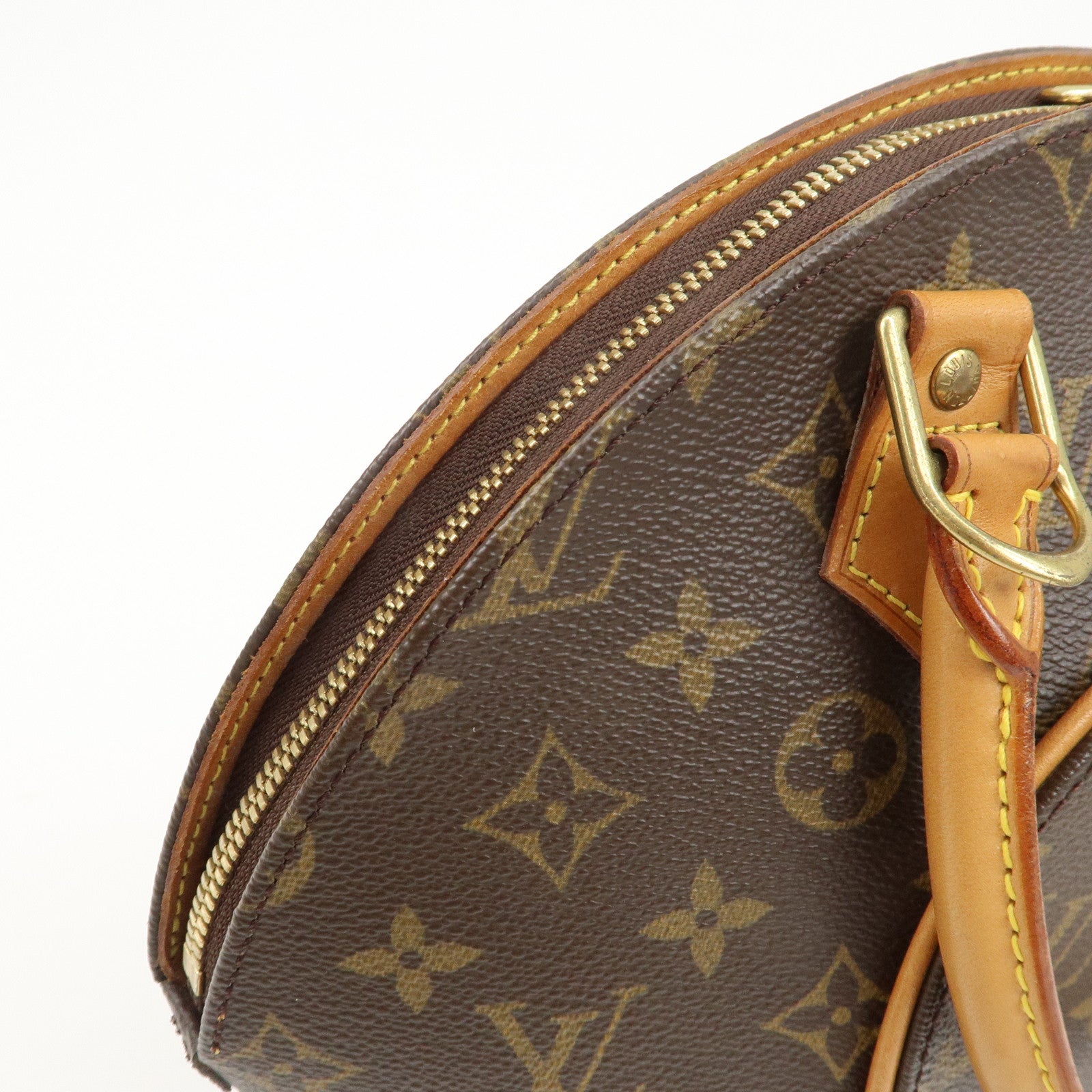 Louis Vuitton Monogram Ellipse MM Hand Bag Brown M51127 Used