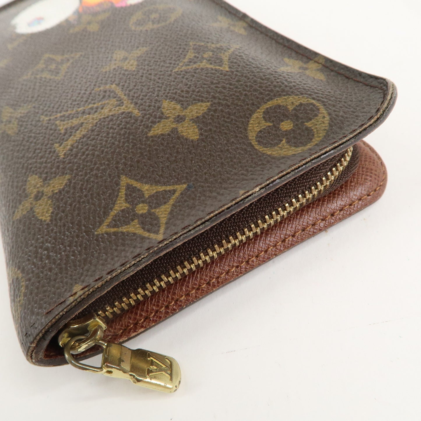 Louis Vuitton Murakami Panda Print Porte Monnaie Zip Wallet M61729