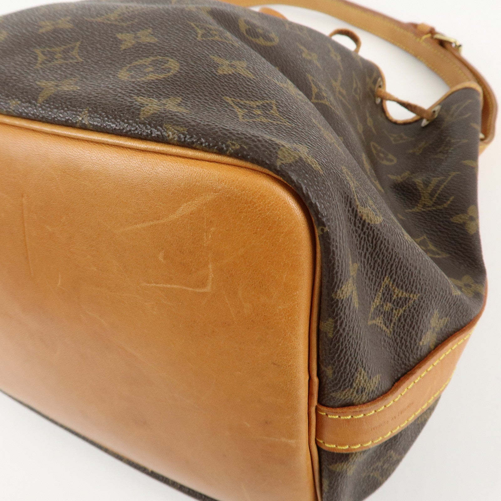 Louis Vuitton Monogram Petit Noe Shoulder Bag Brown M42226 Used