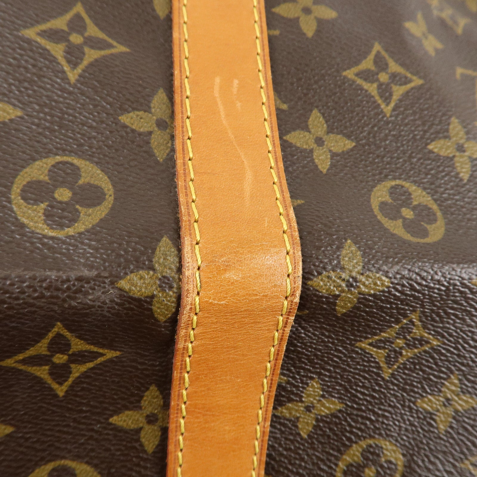 Louis Vuitton Monogram Sac Souple 55 Boston Bag Brown M41622