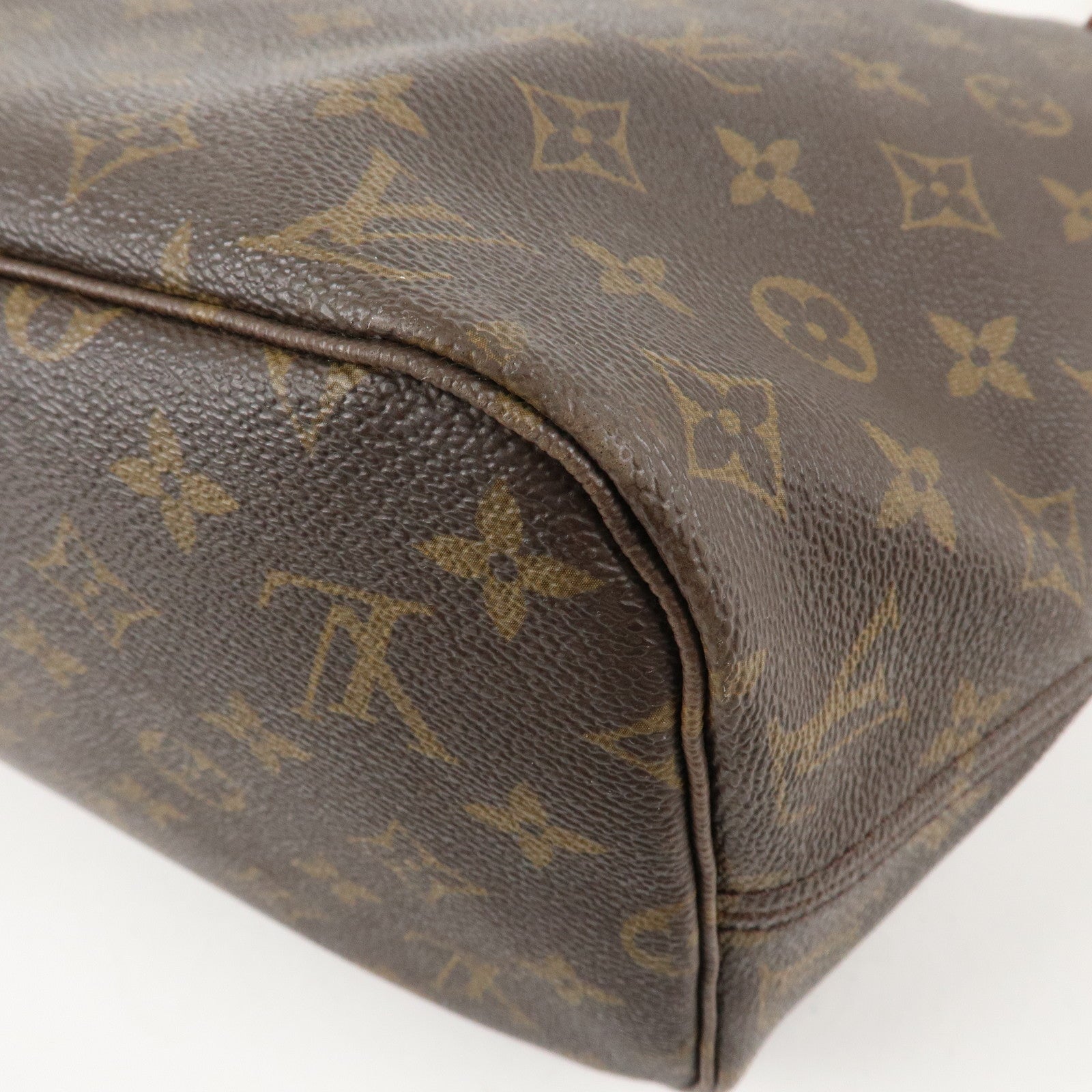 Louis Vuitton Monogram Neverfull MM Tote Bag Brown M40156