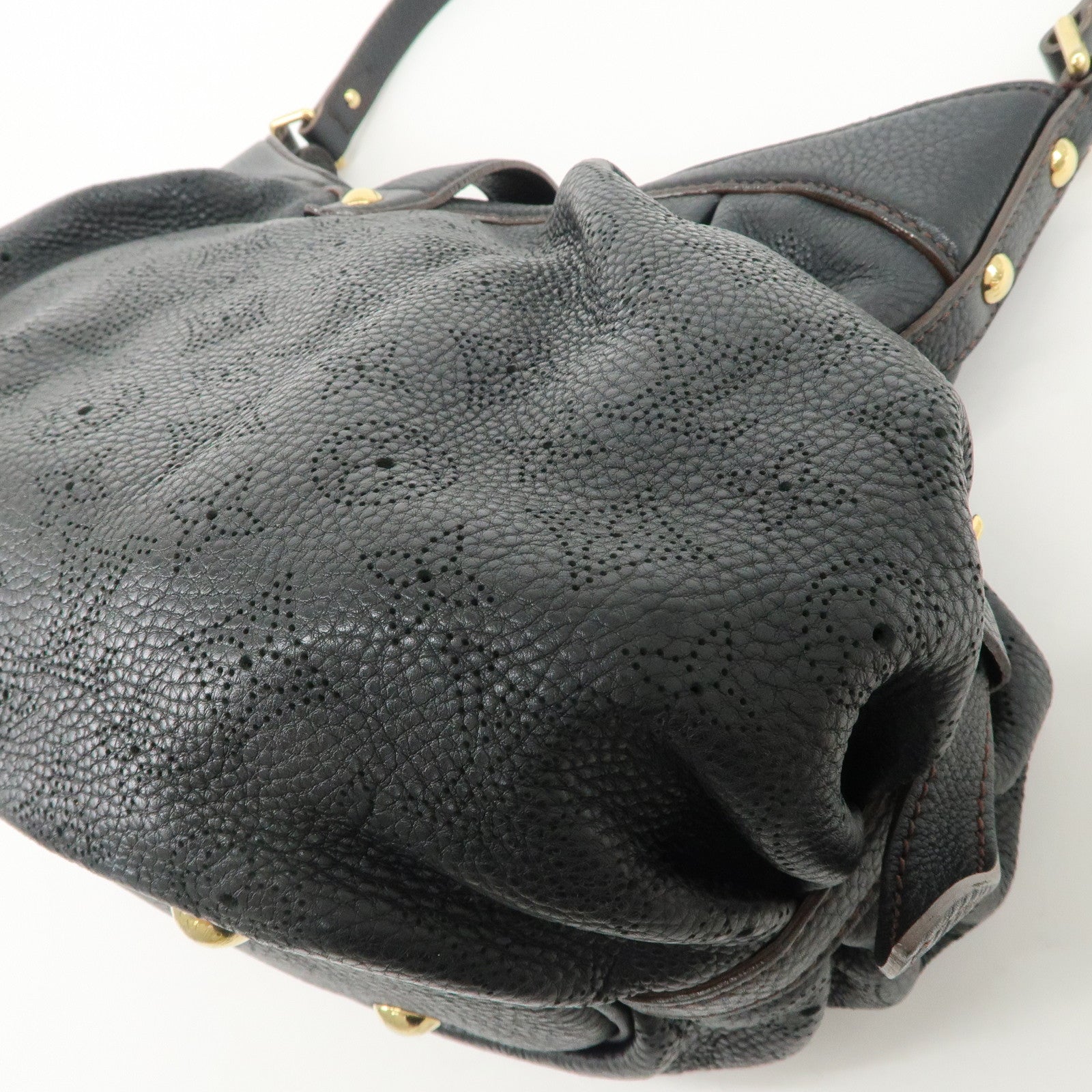 Louis Vuitton Monogram Mahina XS Shoulder Bag Black M95660