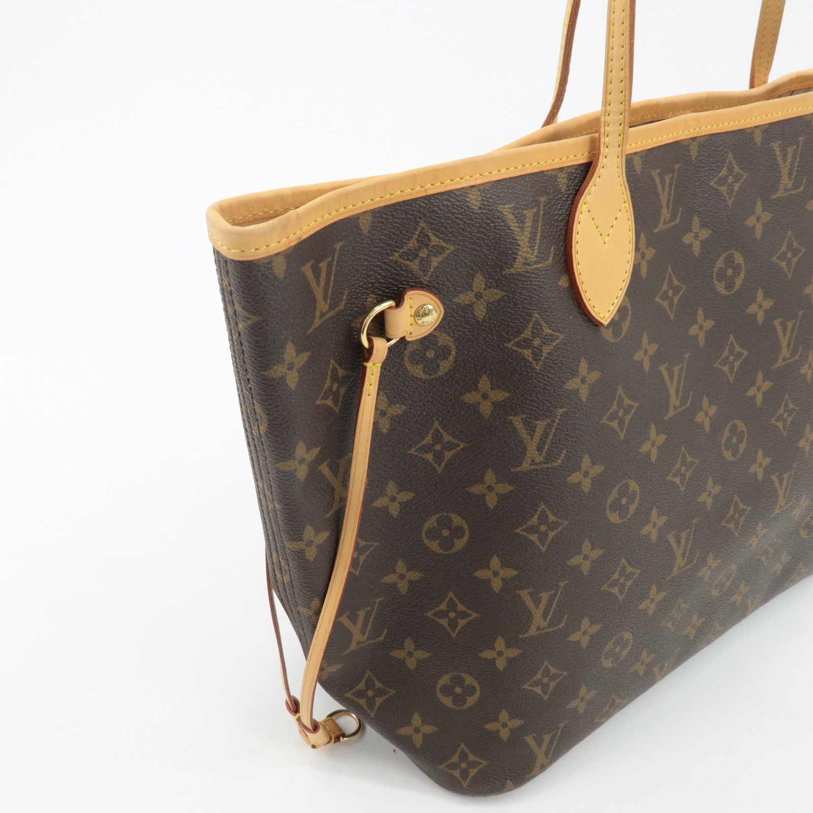 Louis Vuitton Monogram Neverfull MM Tote Bag Brown M40156