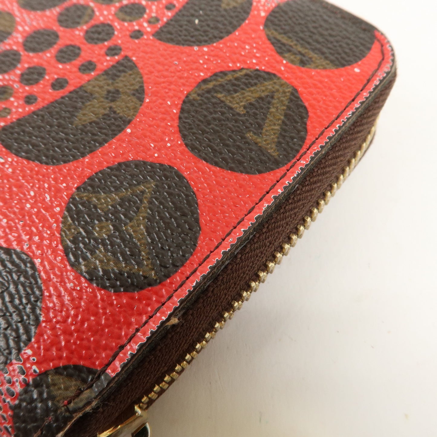 Louis Vuitton Monogram Yayoi Kusama Pumpkin Dots Zippy Wallet