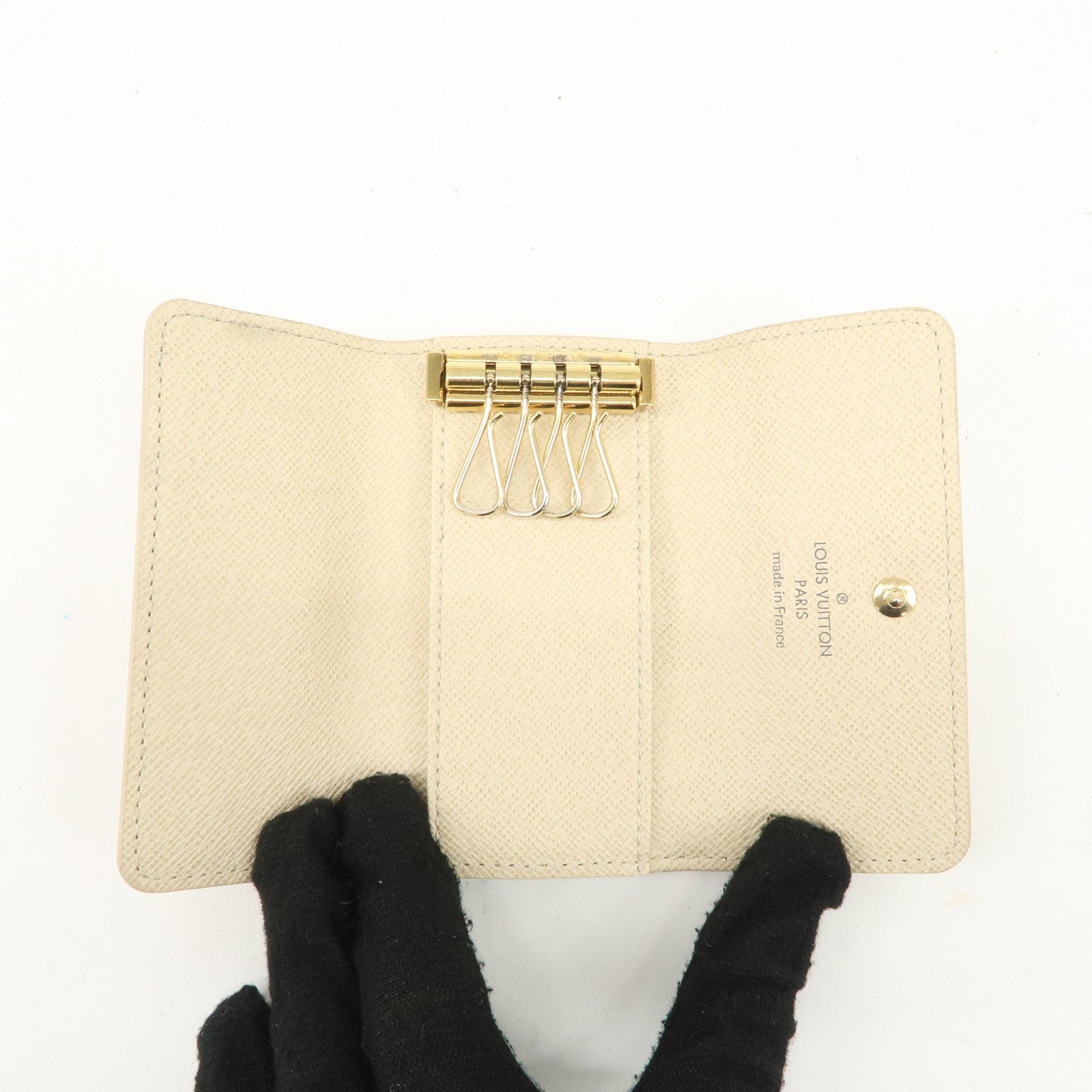 Louis Vuitton Damier Azur Multicle 4 Key Case N60386 Used