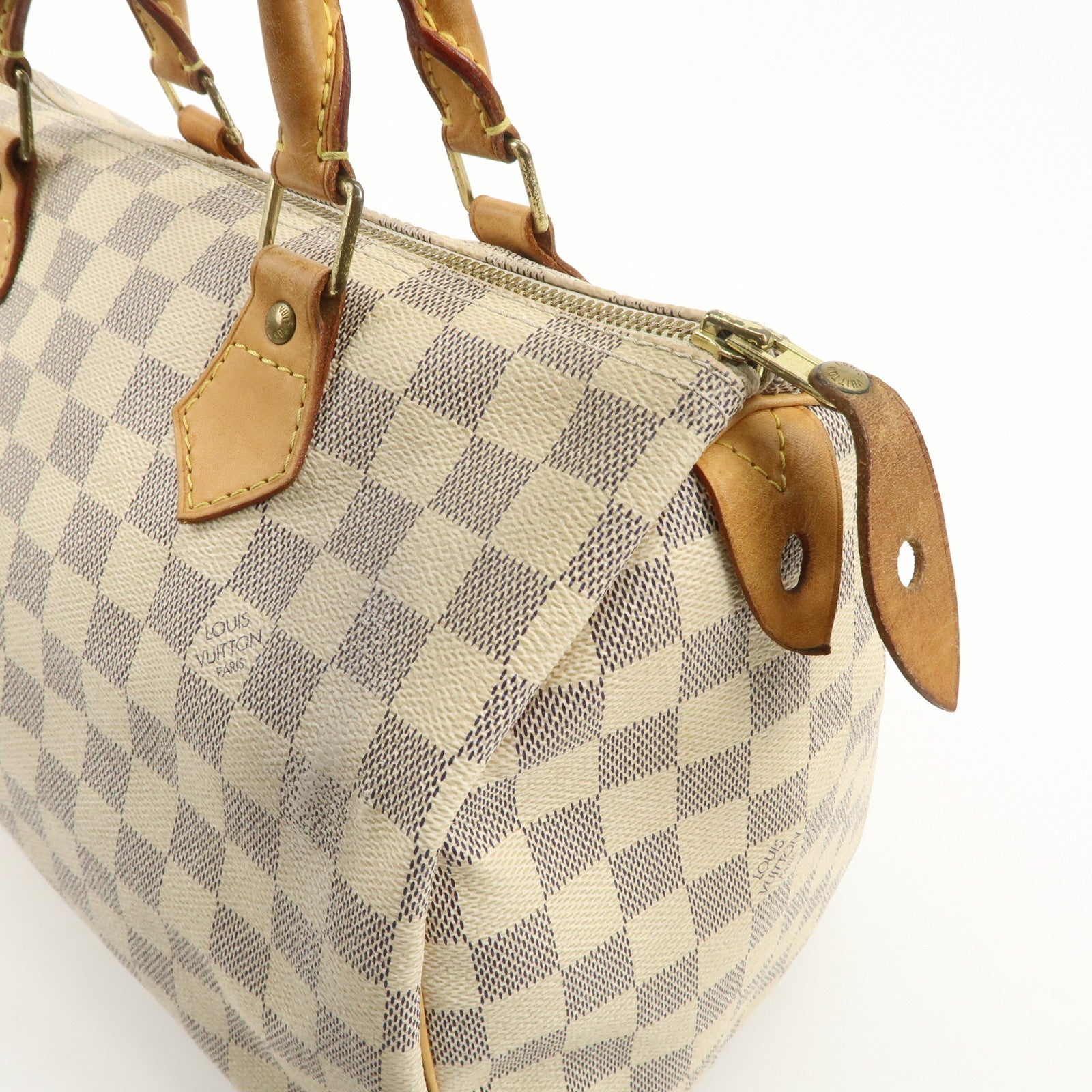 Louis Vuitton Damier Azur Speedy 30 Hand Bag Boston Bag N41533 Used