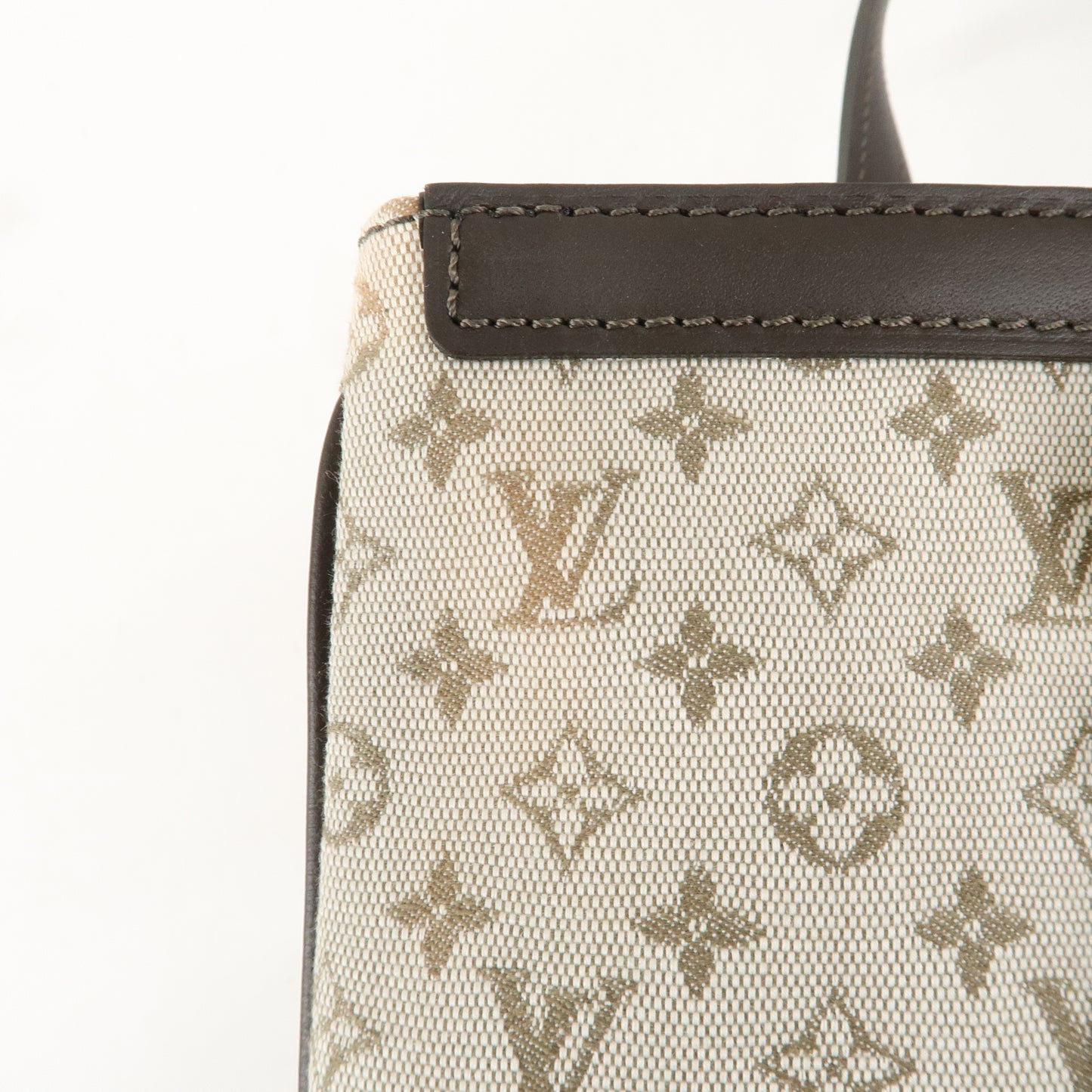 Louis Vuitton Monogram Mini Francoise Hand Bag Khaki M92209