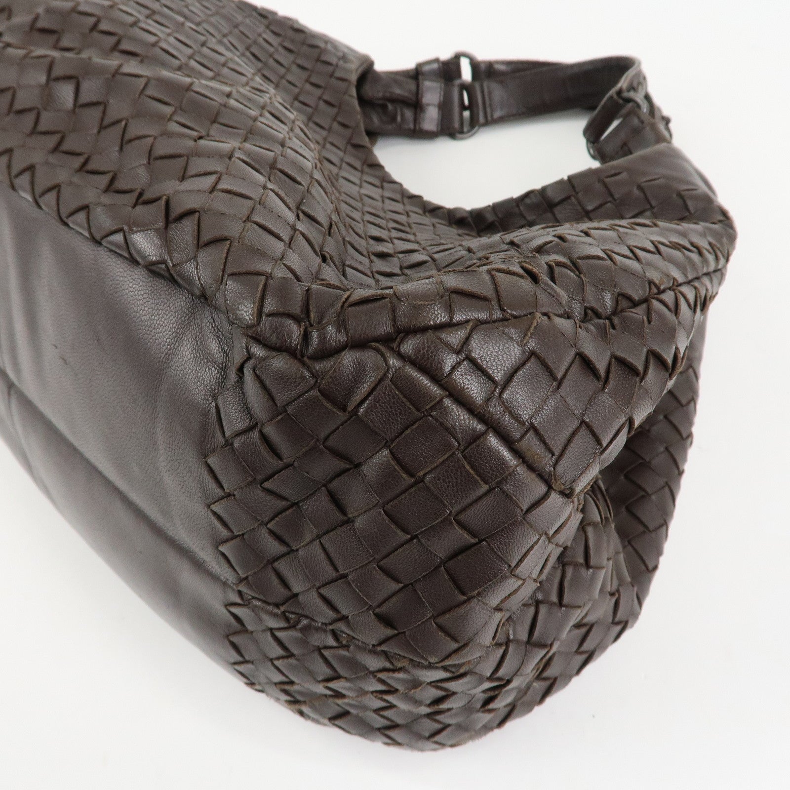 BOTTEGA VENETA Intrecciato Campana Medium Shoulder Bag 125787 Used