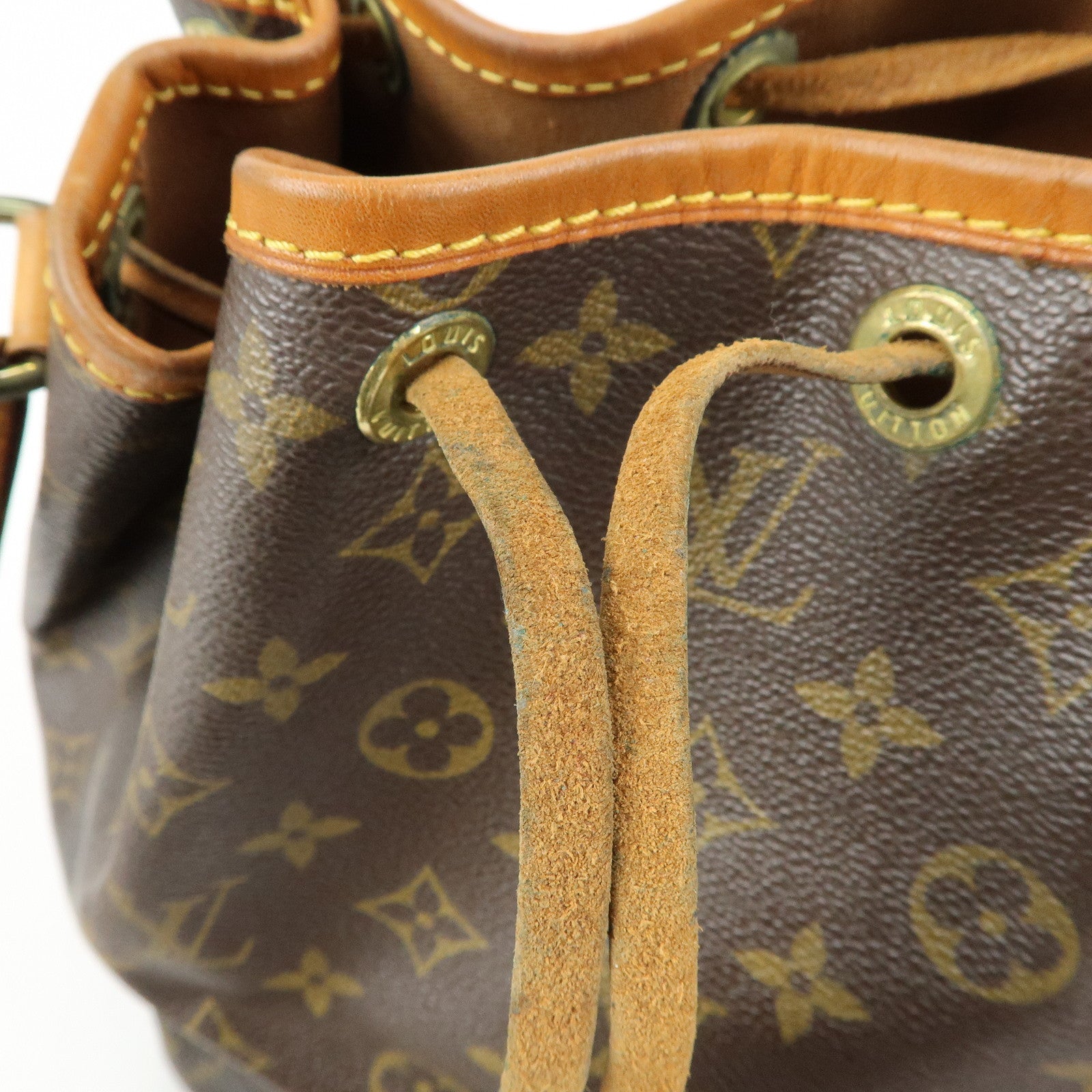 Louis Vuitton Monogram Petit Noe Shoulder Bag Brown M42226