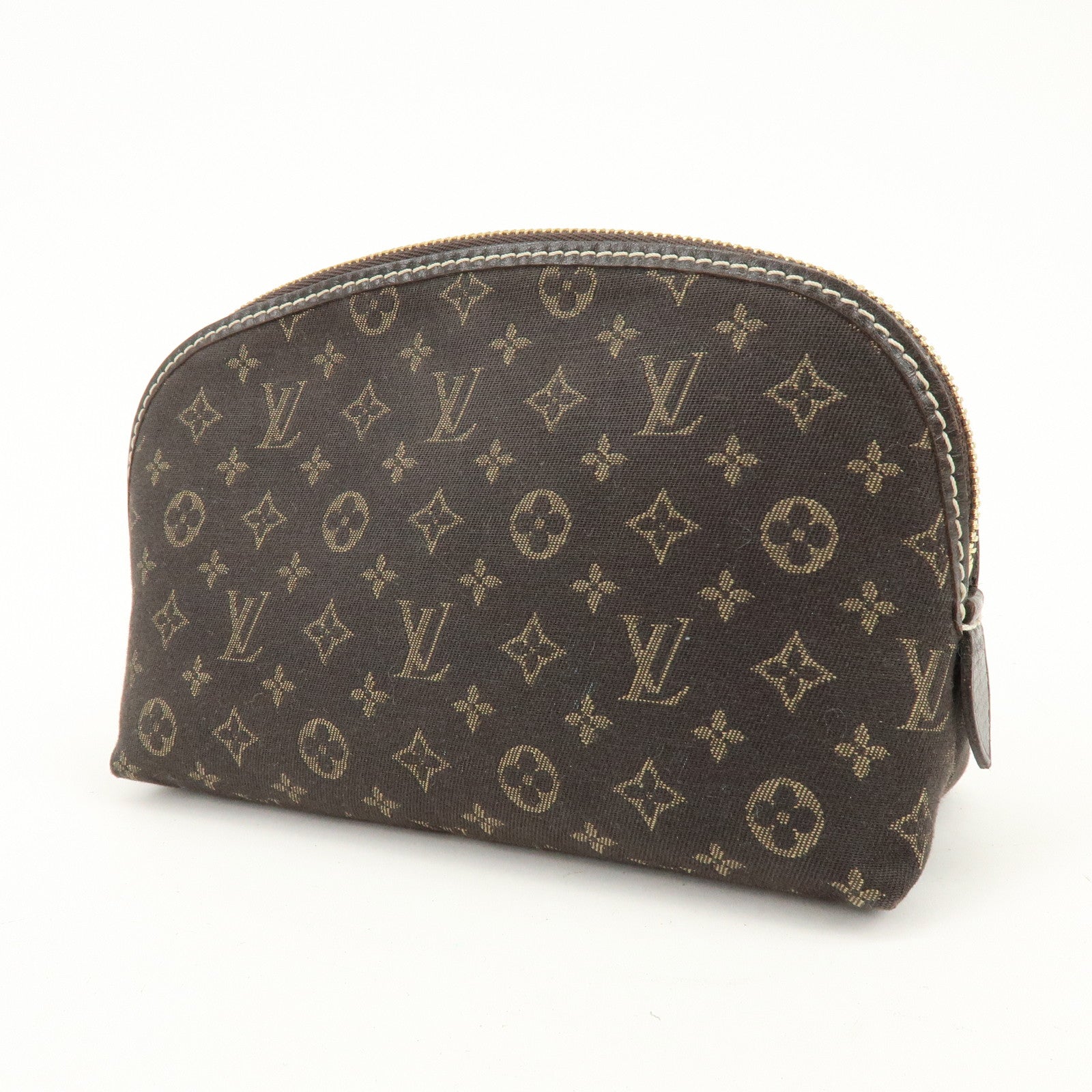 Louis Vuitton Monogram Idylle Pochette Cosmetic Pouch Fusain M40375
