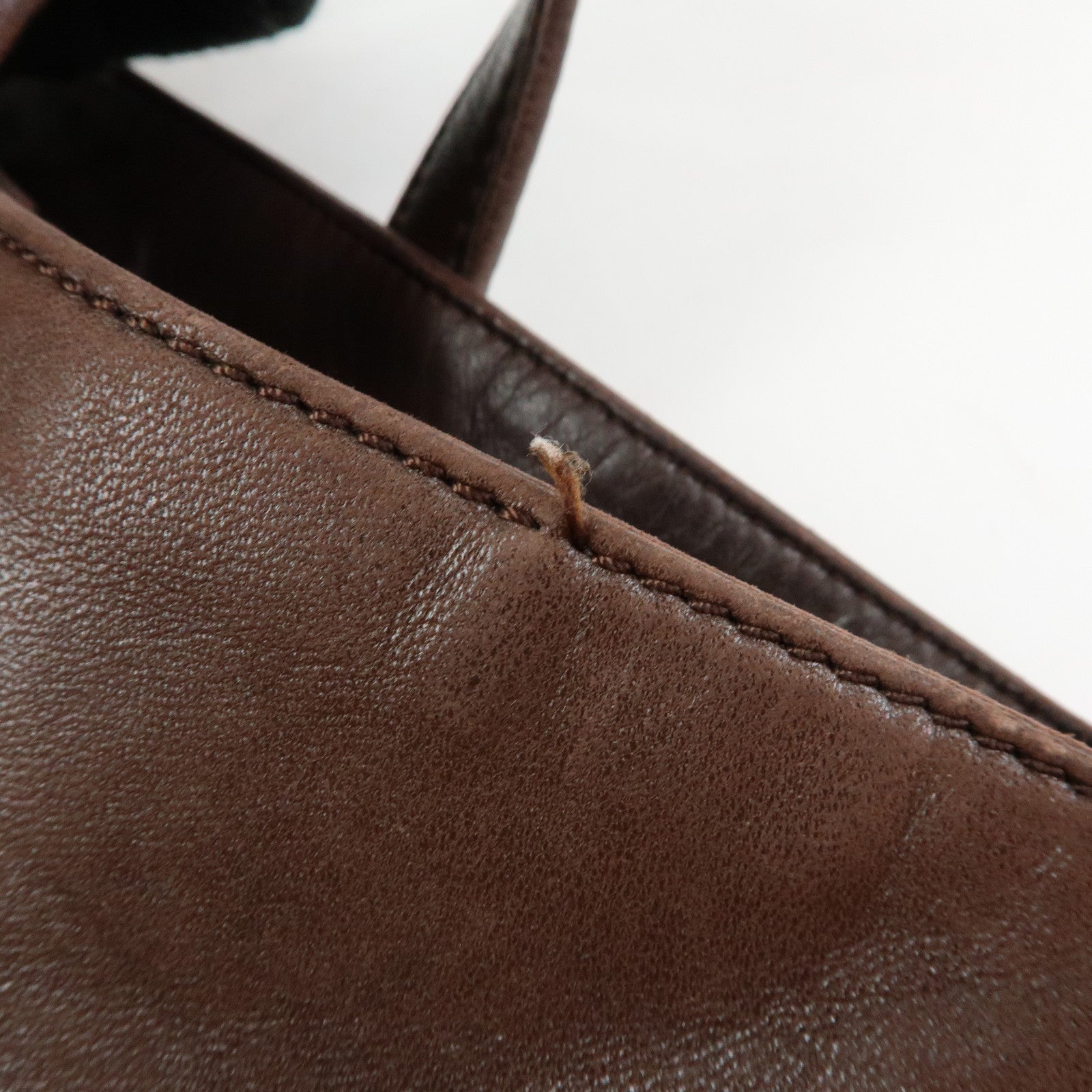 LOEWE Nappa Leather Tote Bag Hand Bag Brown