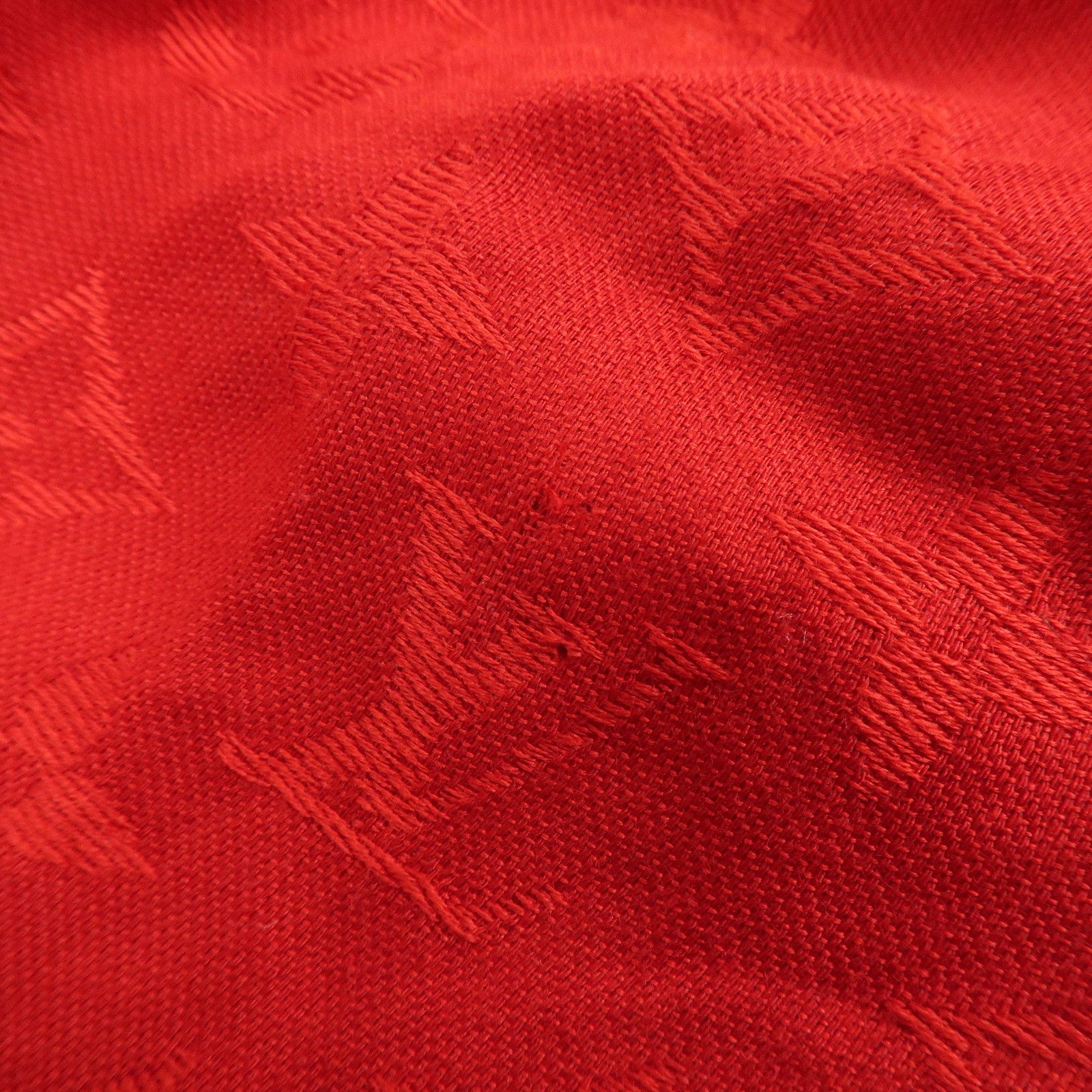 Louis Vuitton Monogram Shawl Silk Wool Large Scarf Red M72237