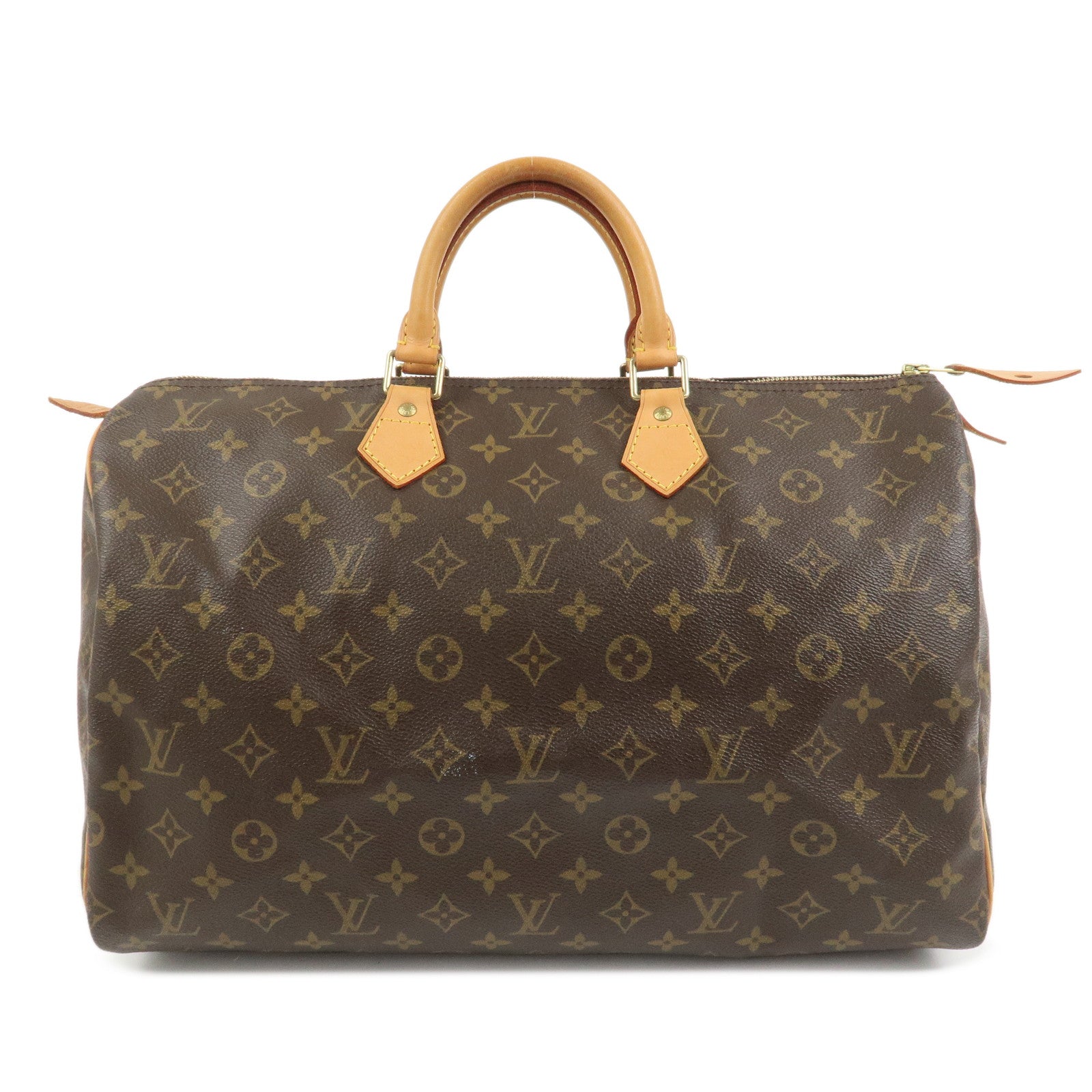 Louis Vuitton Monogram Speedy 40 Hand Bag Boston Bag Brown M41522
