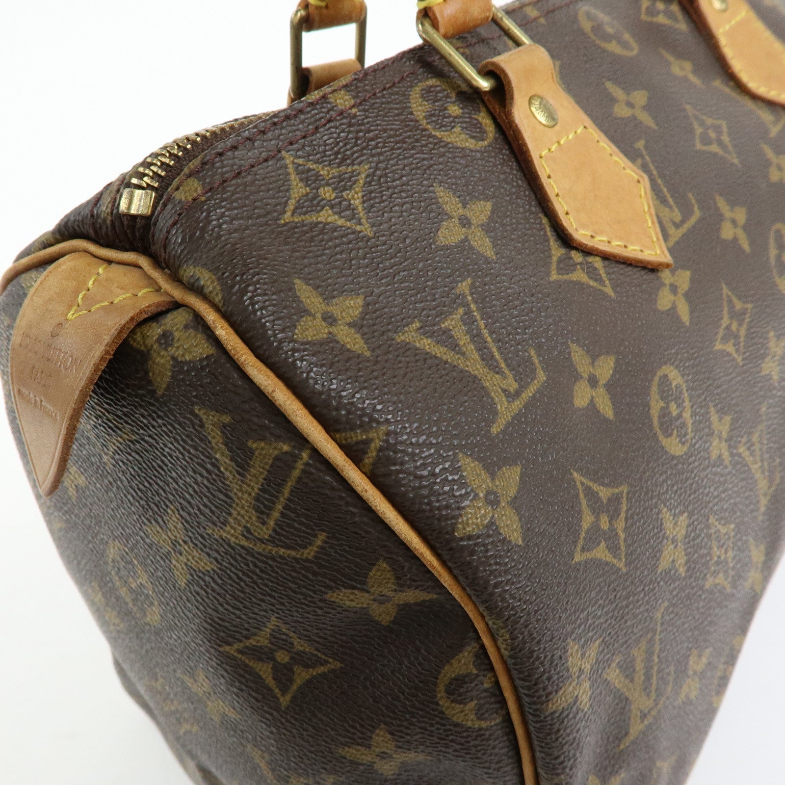 Louis Vuitton Monogram Speedy 30 Boston Bag Hand Bag Brown M41526