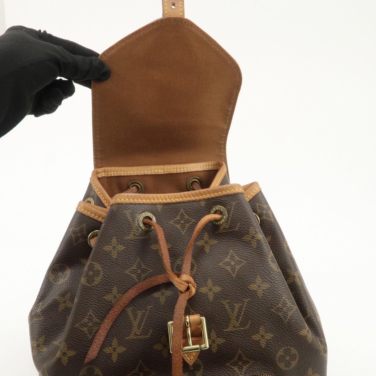 Louis Vuitton Monogram Montsouris MM Backpack Brown M51136