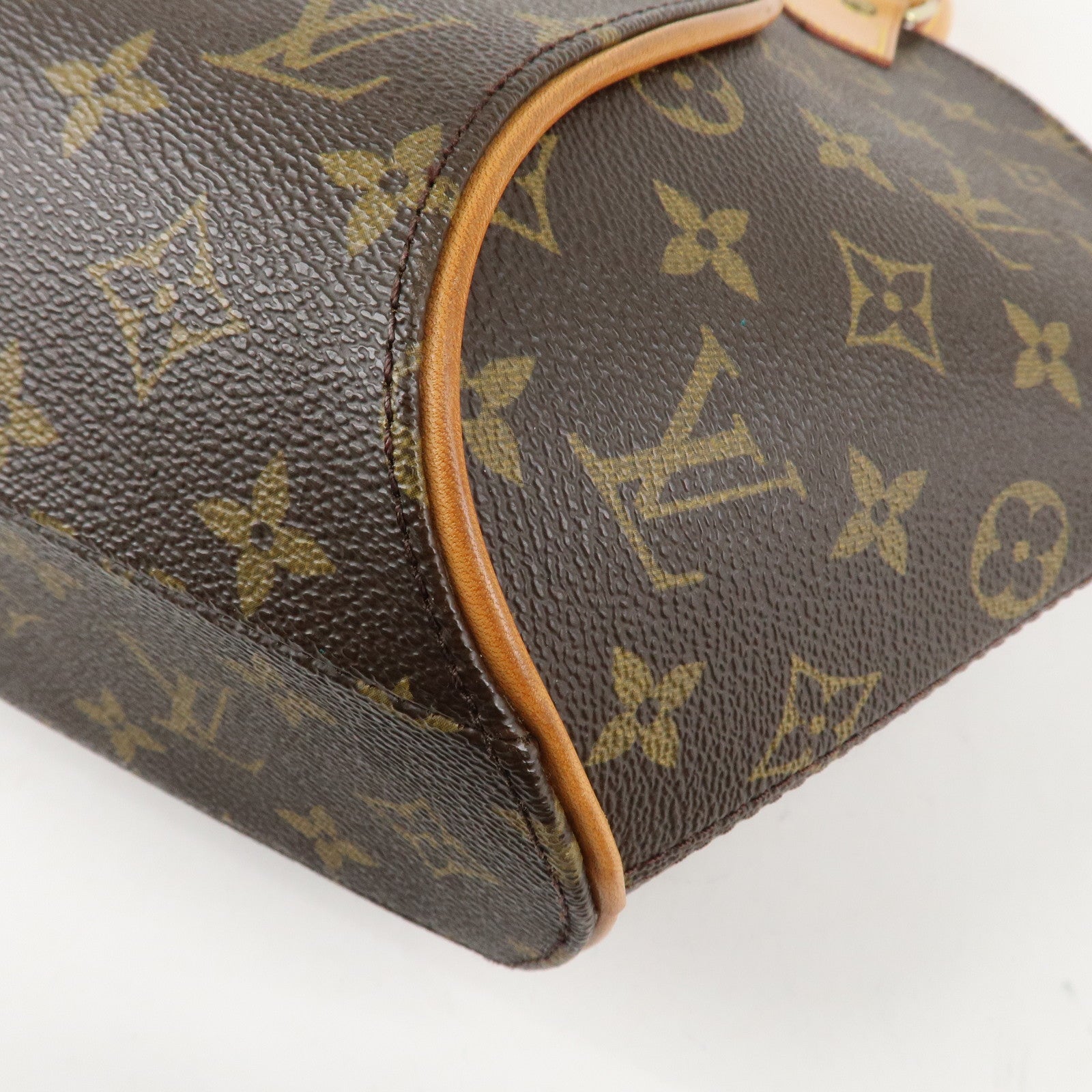 Louis Vuitton Monogram Canvas Ellipse PM Hand Bag Brown M51127 Used