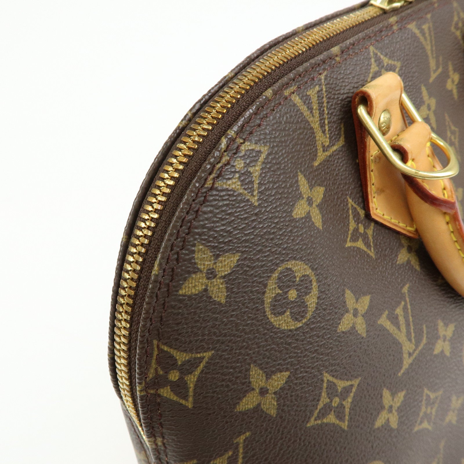 Louis Vuitton Monogram Alma Hand Bag Brown M51130