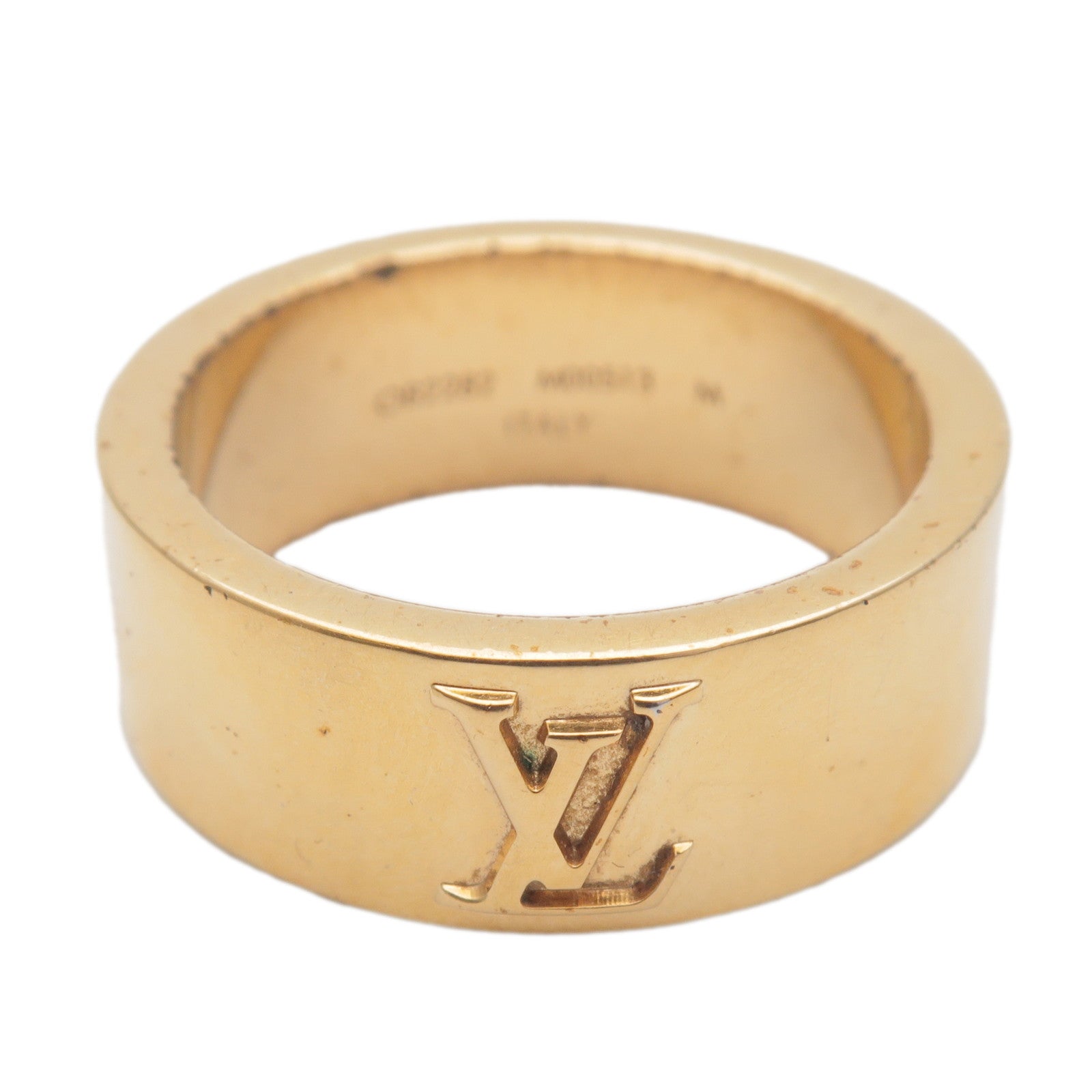 Louis Vuitton Bague LV Instinct Ring Metal M Gold M00513