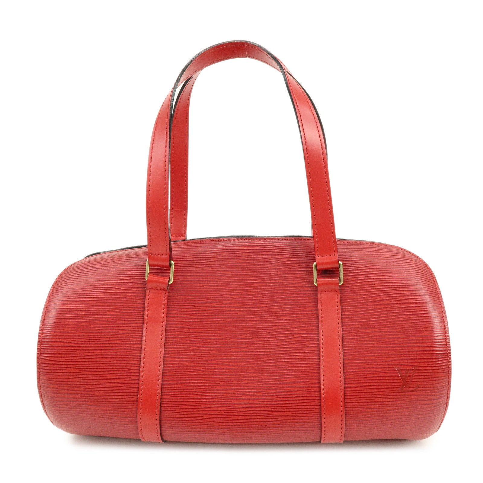 Louis Vuitton Epi Soufflot Hand Bag Castillian Red M52227