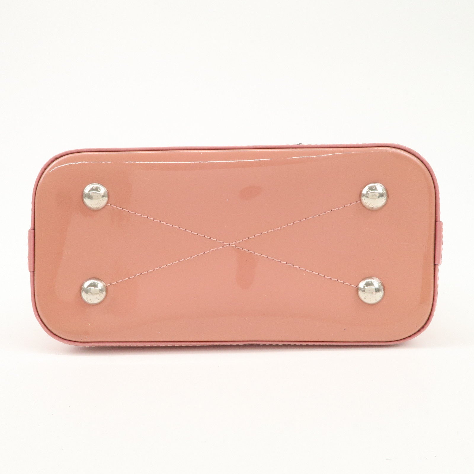 Louis Vuitton Vernis Miroir Alma BB 2Way Hand Bag Rose Splash M54704 Used