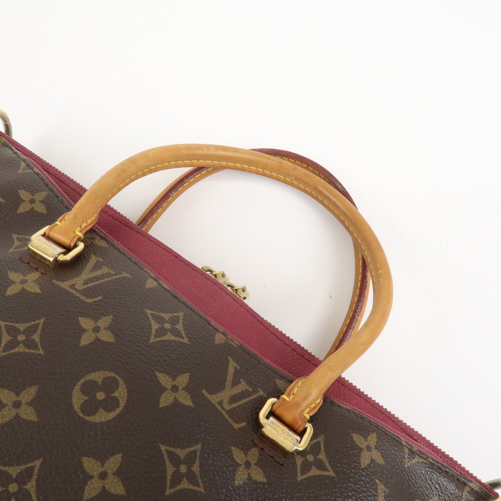 Louis Vuitton Monogram Pallas 2Way Hand Bag Aurore M40906