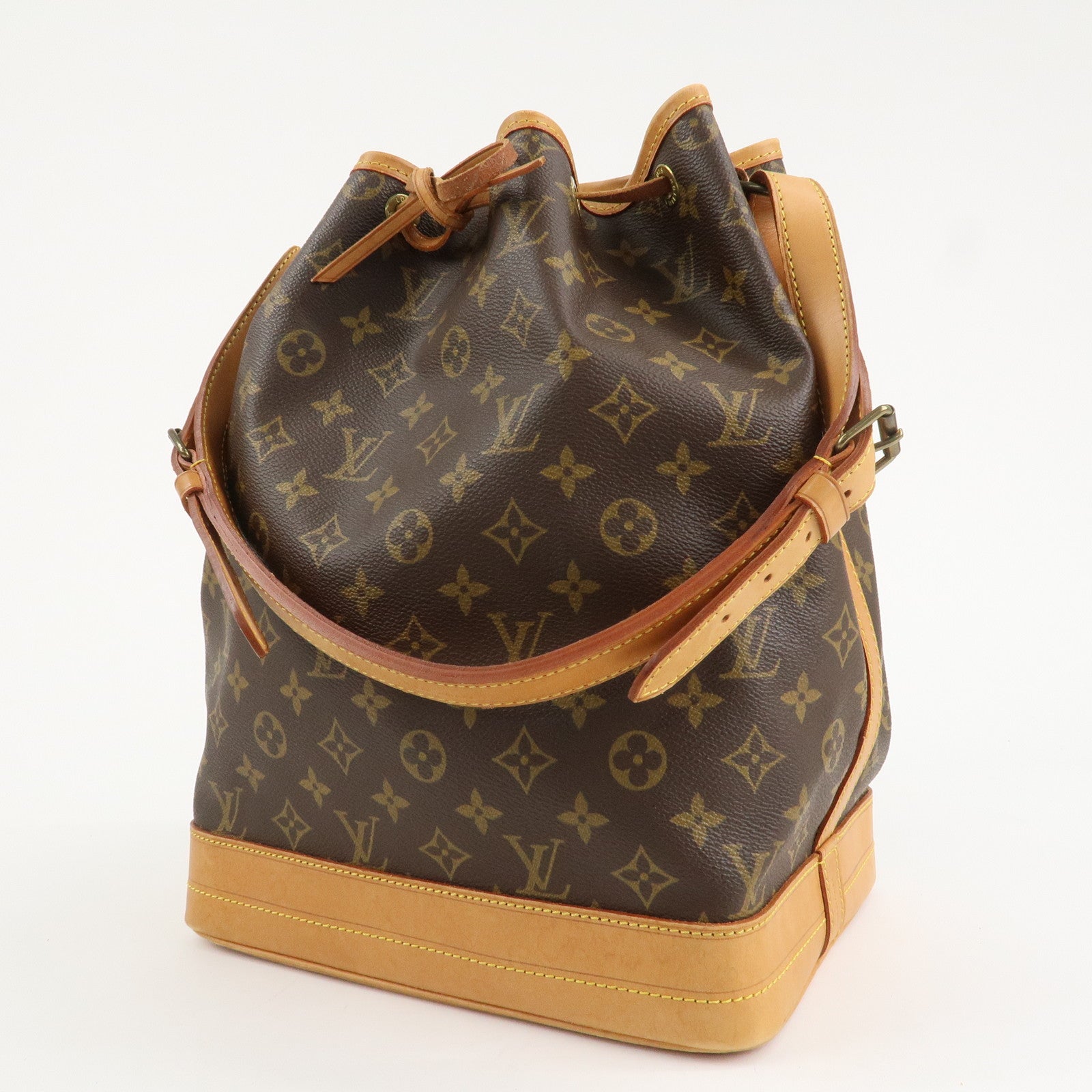 Louis Vuitton Monogram Noe Shoulder Bag Hand Bag Brown M42224 Used