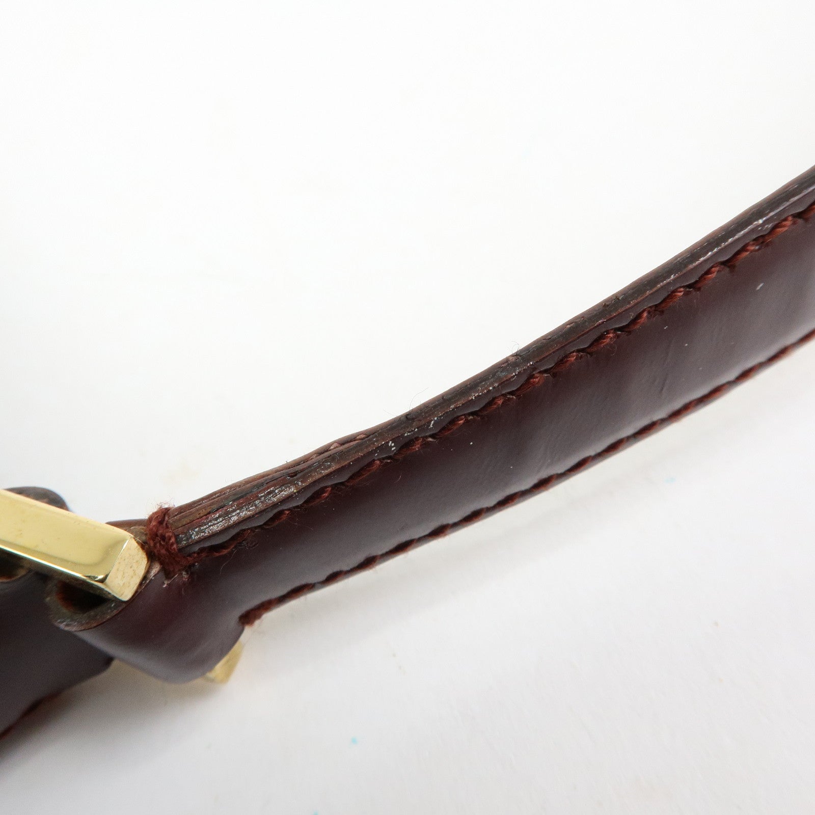 Ferragamo Patent Leather Shoulder Bag Hand Bag Bordeaux