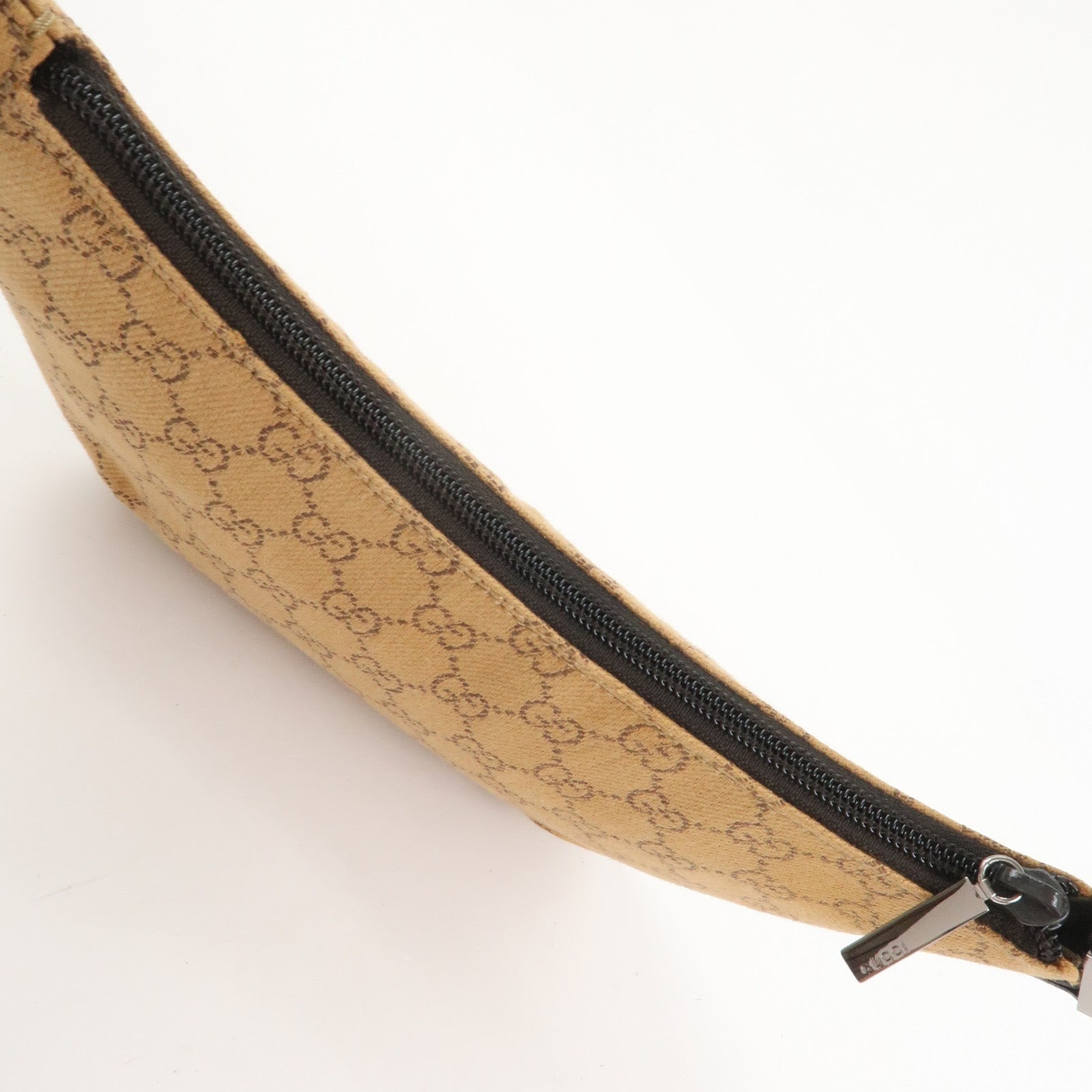 GUCCI GG Canvas Leather Hand Bag Shoulder Bag Brown 32160