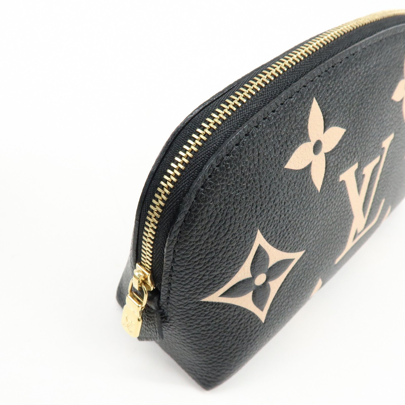 Louis Vuitton Bicolor Monogram Empreinte Cosmetic Pouch Noir M59086