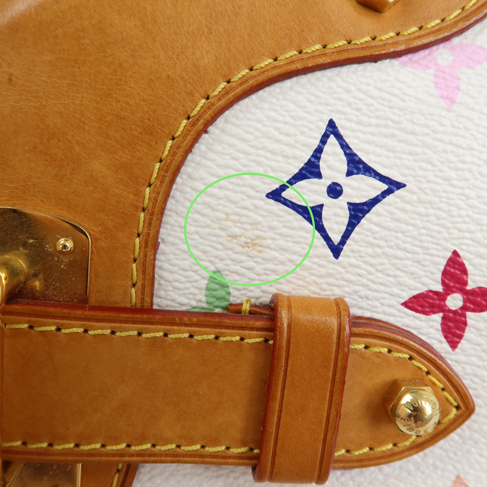Louis Vuitton Monogram Multicolor Claudia Hand Bag Blanc M40193