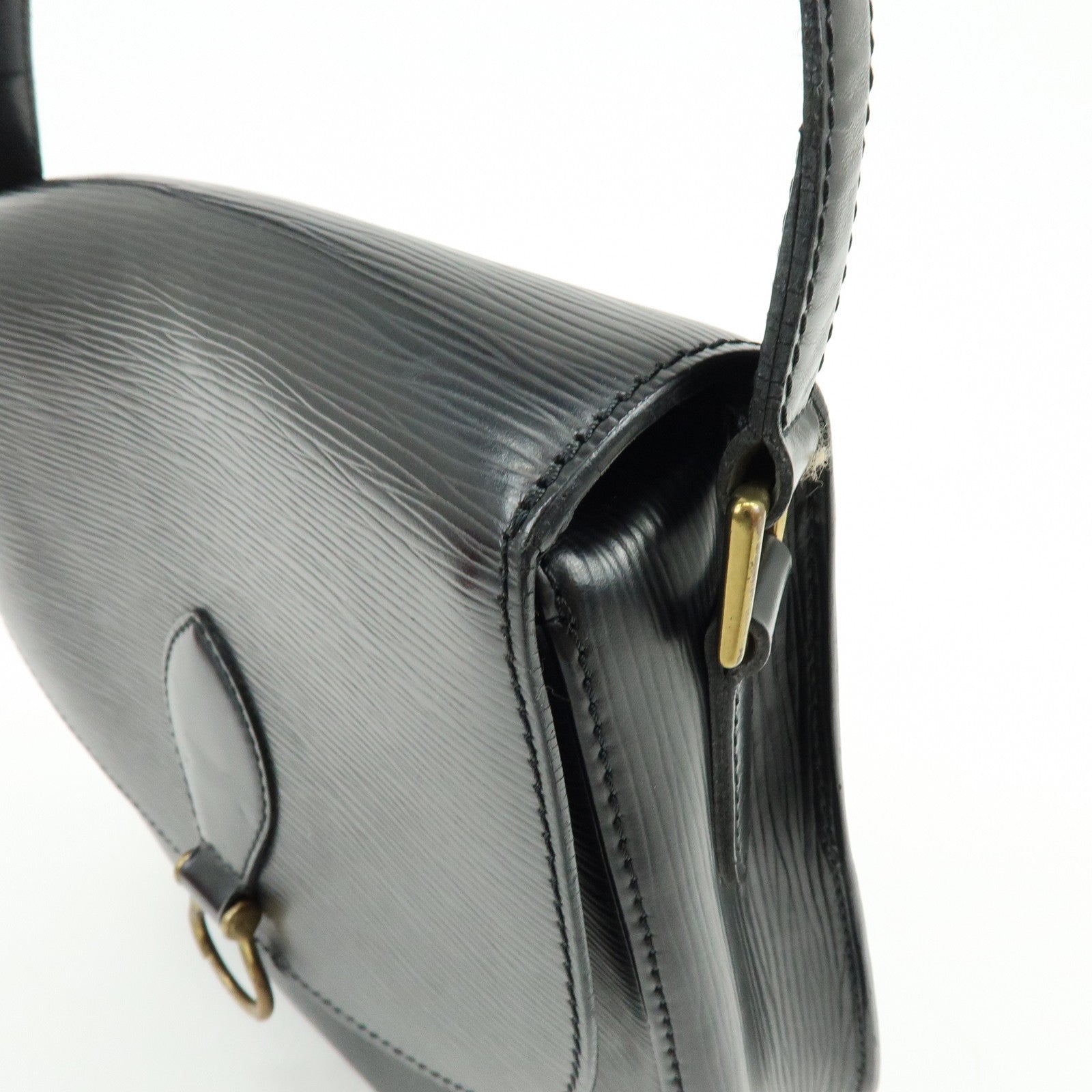 Louis Vuitton Epi Saint Cloud Shoulder Bag Black Noir M52192