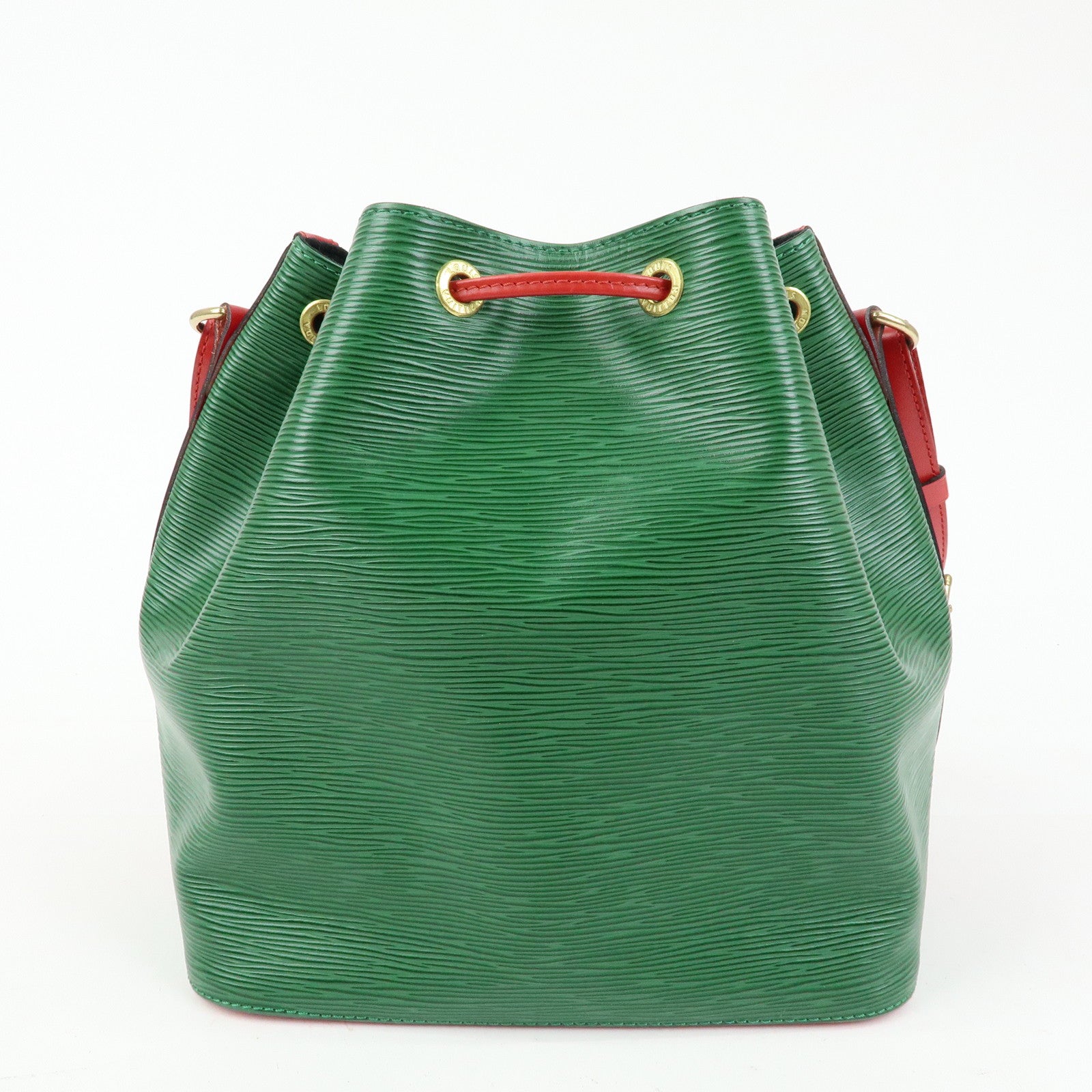 Louis Vuitton Epi Petit Noe Bicolor Shoulder Bag Green Red M44147