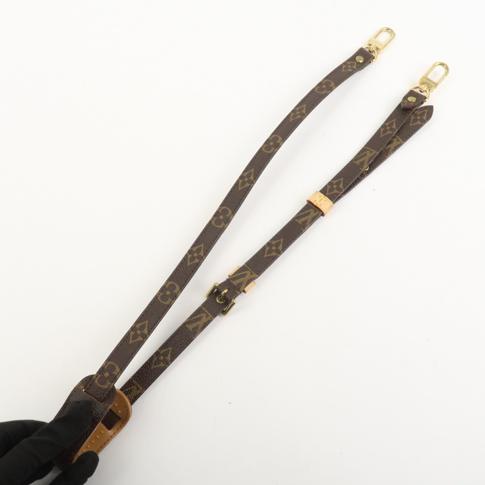 Louis Vuitton Monogram Adjustable Shoulder Strap Brown 120cm J52315