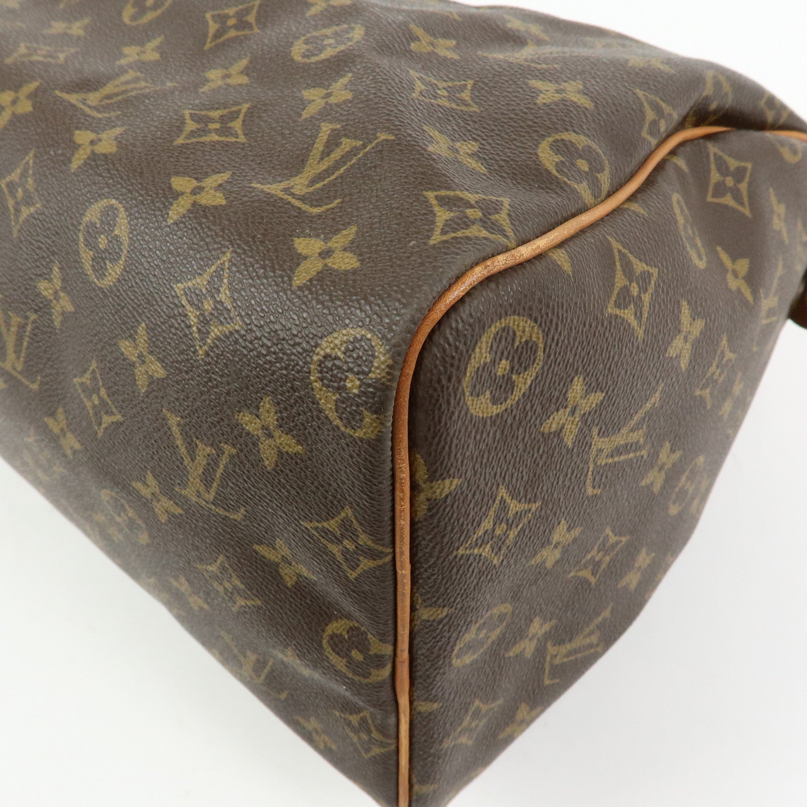 Louis Vuitton Monogram Speedy 40 Hand Bag Boston Bag Brown M41522