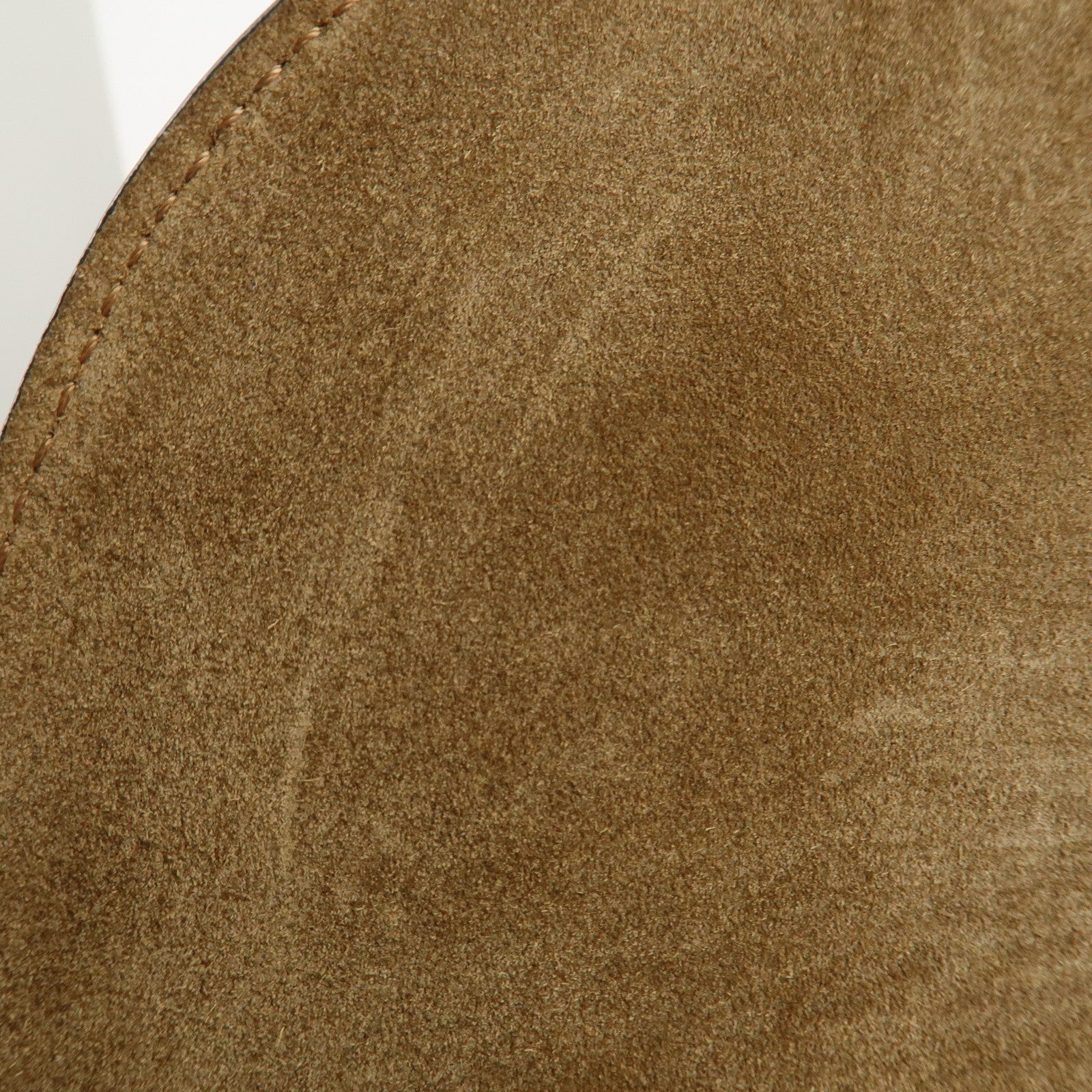 LOEWE Leather Gate Bag Shoulder Bag Brown Gold Hardware Used