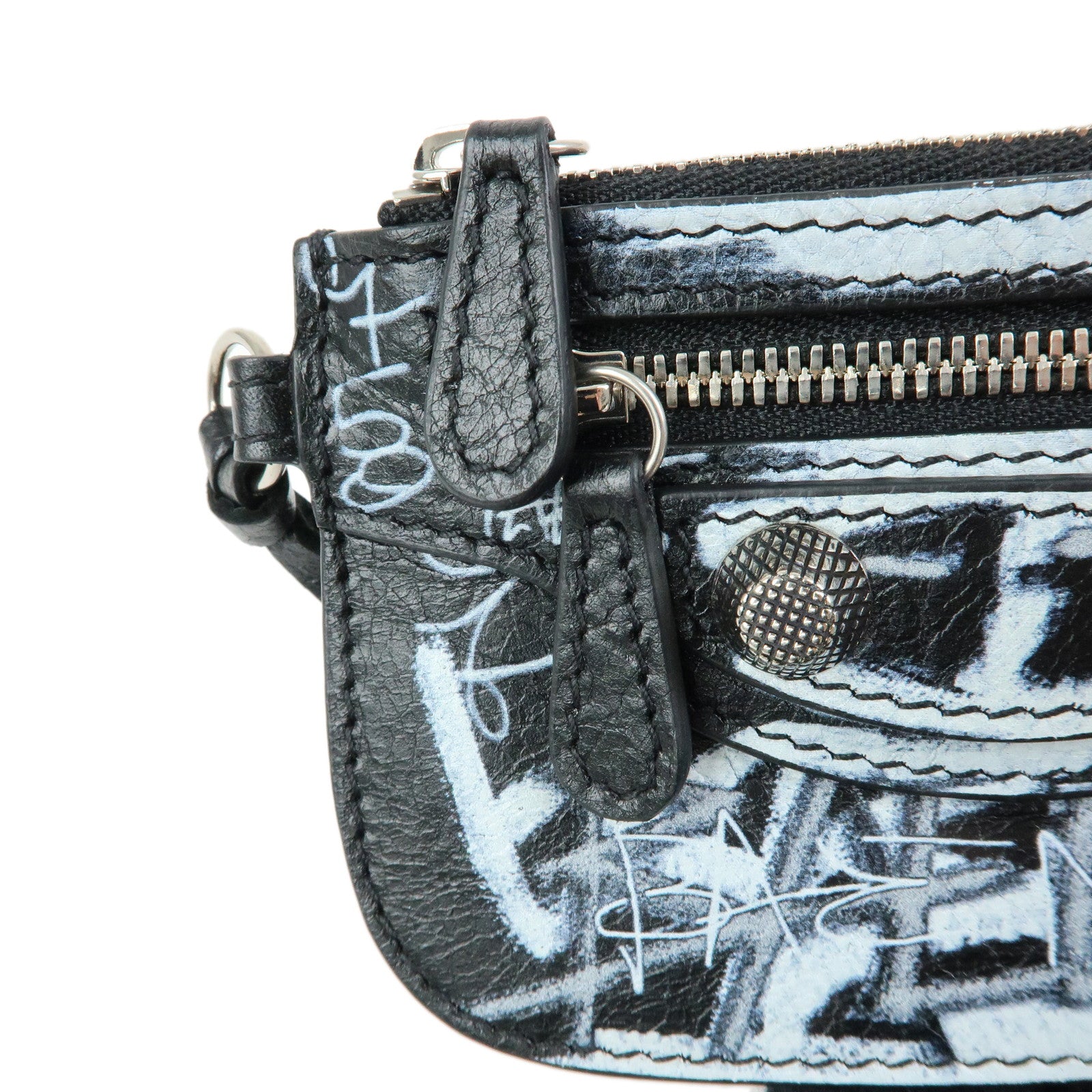 BALENCIAGA Leather Le Cagole Card Case Coin Case Fragment Case