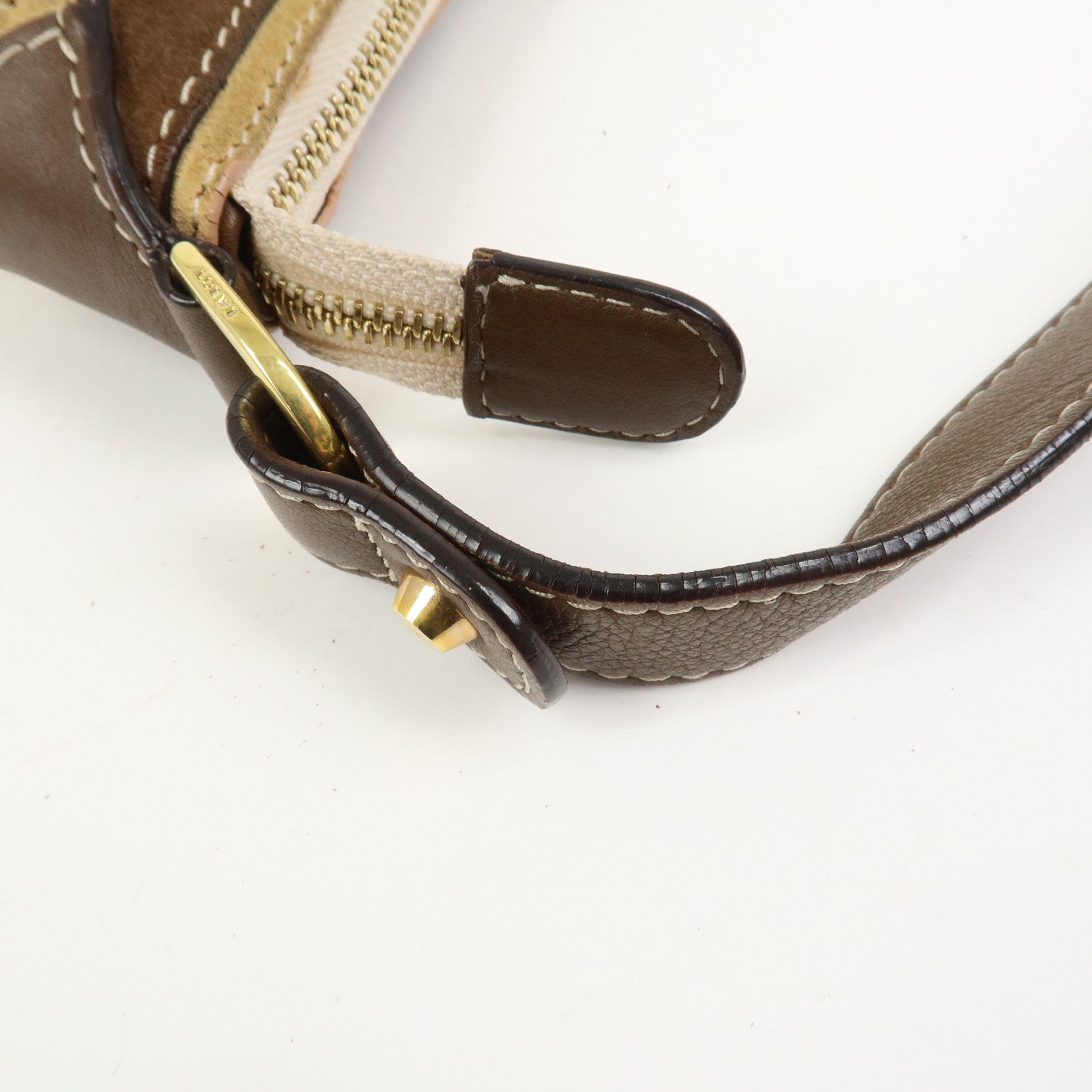 LOEWE Anagram Canvas Suede Leather Shoulder Bag 160th Anniversary