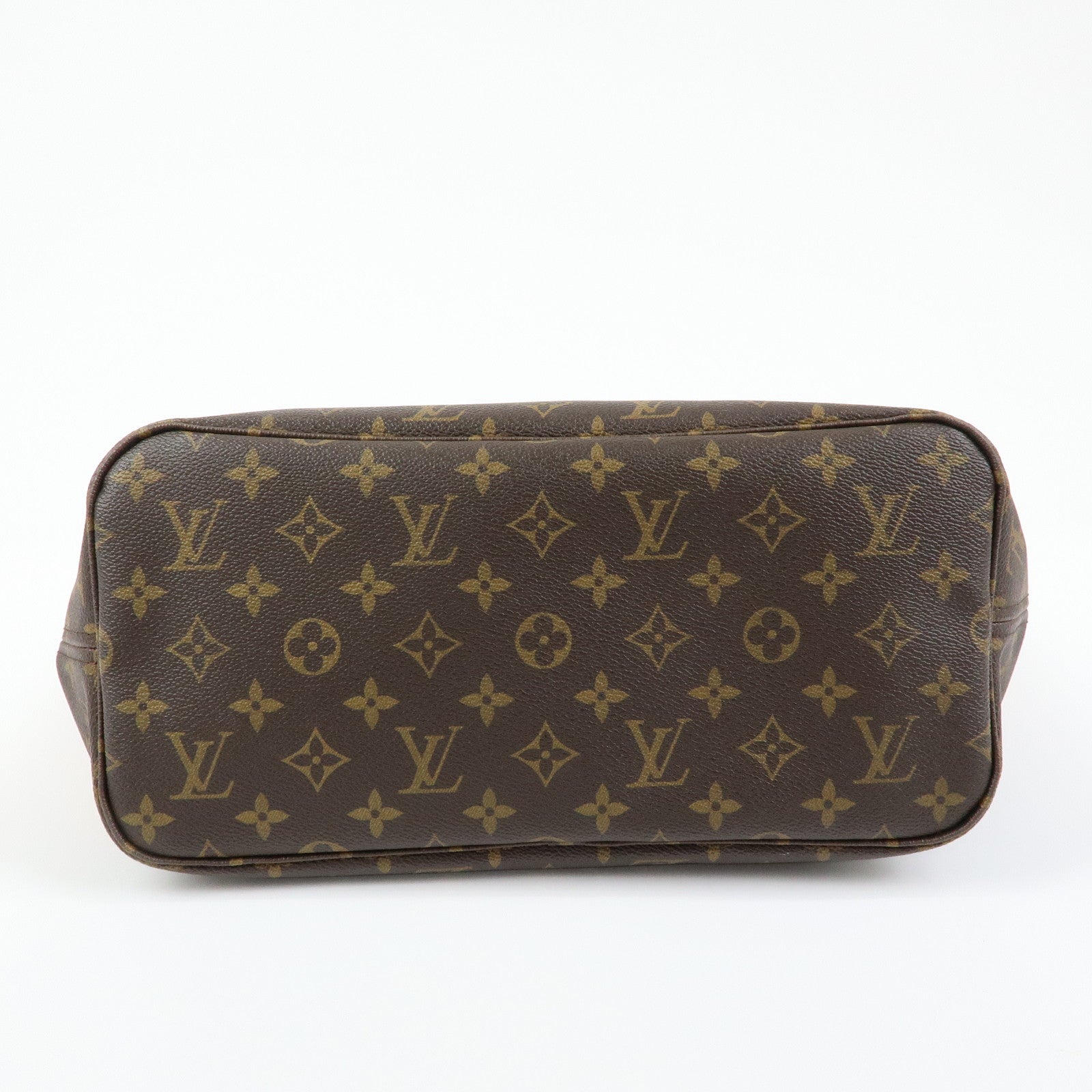 Louis Vuitton Monogram Neverfull MM Tote Shoulder Bag Brown M40156
