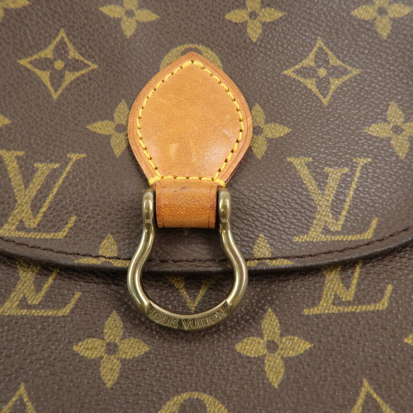 Louis Vuitton Monogram Saint Cloud MM Shoulder Bag Brown M51243