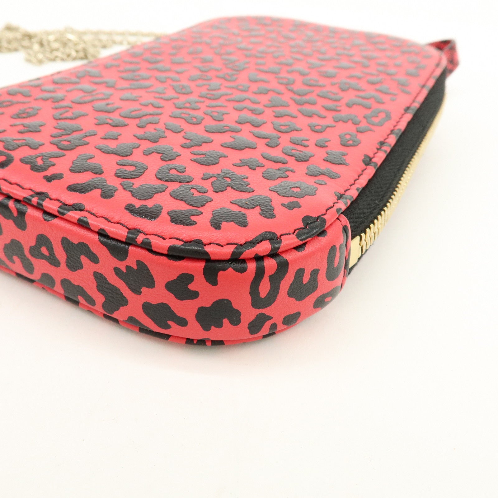 Christian Dior Lady Dior Call’in Dior Leather Phone Holder Pink