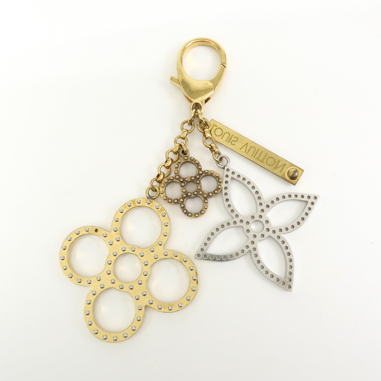 Louis Vuitton Bijoux Sac Tapage Metal Bag Charm Gold Silver M65090