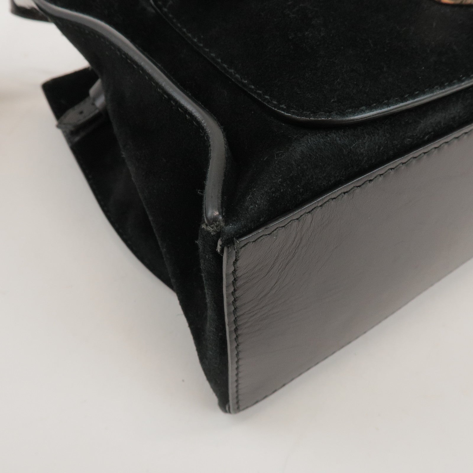 BALENCIAGA Padlock All Afternoon Suede Leather 2Way Bag 319499