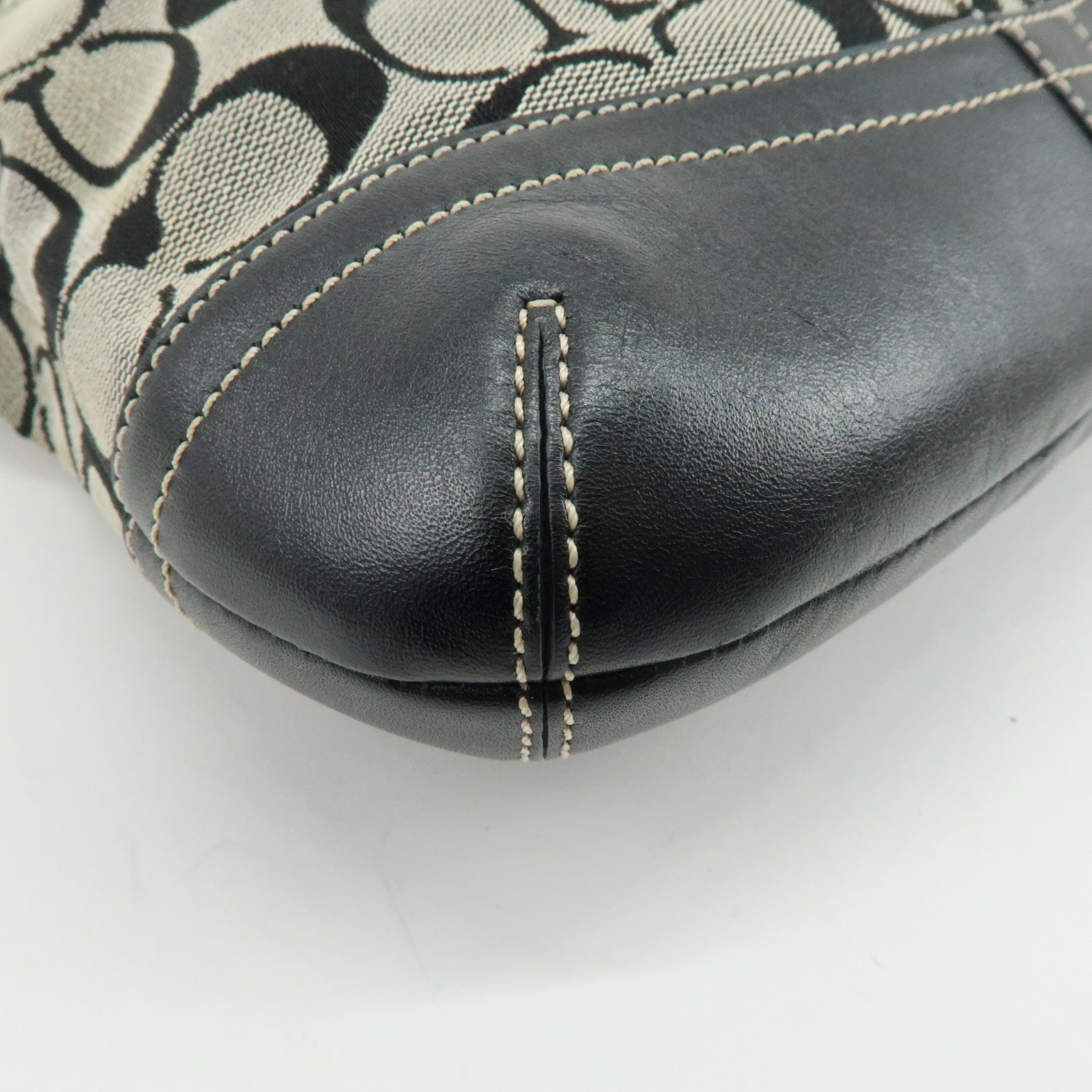 COACH Set of 3 Signature Canvas Leather Shoulder Bag Hand Bag