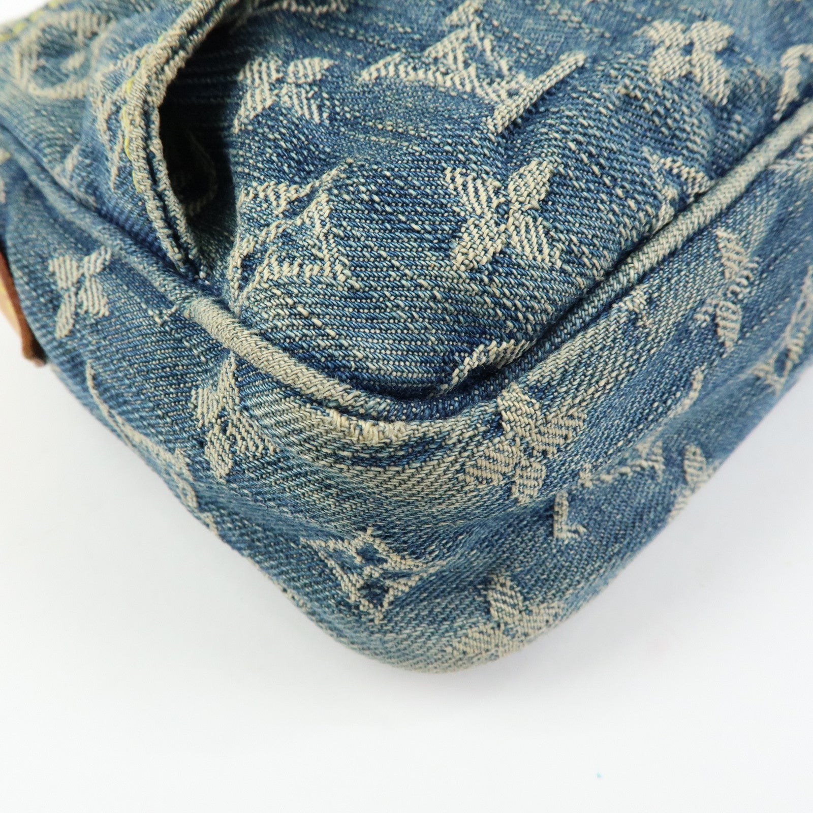 Louis Vuitton Monogram Denim Bum Bag Waist Bag Blue M95347