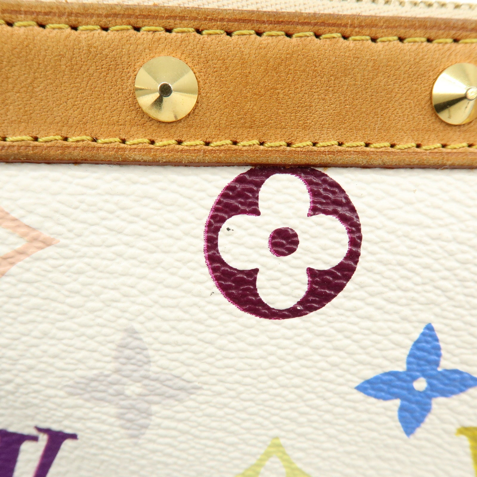 Louis Vuitton Monogram Multicolor Pochette Accessoires Blanc M92649
