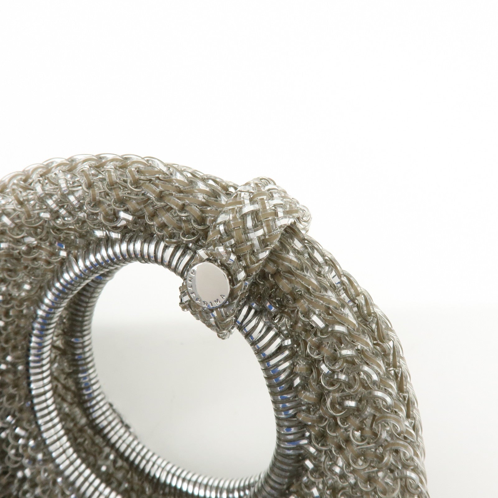 ANTEPRIMA PVC Wire Bag PVC 2Way Bag Hand Bag Shoulder Bag Silver