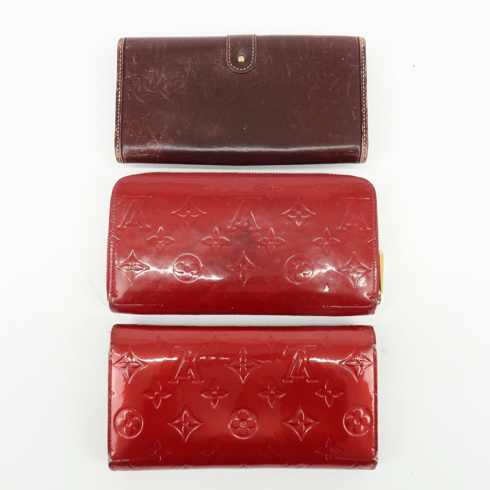 Louis Vuitton Set of 3 Vernis Long Wallet M93768/M91981/M91984