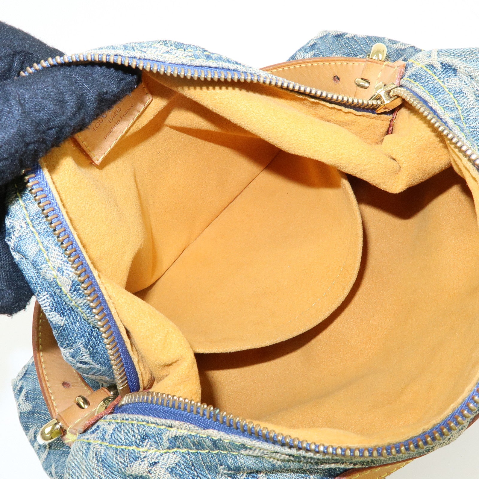 Louis Vuitton Monogram Denim Baggy PM 2Way Bag Shoulder Bag M95049