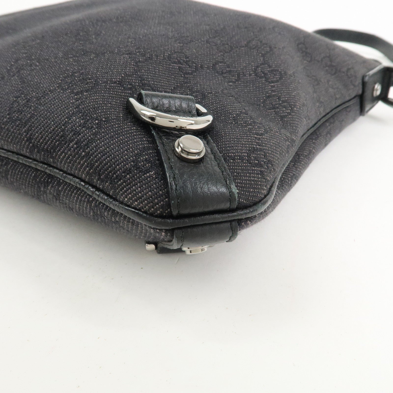 GUCCI Abbey GG Canvas Leather Shoulder Bag Crossbody Bag 268642