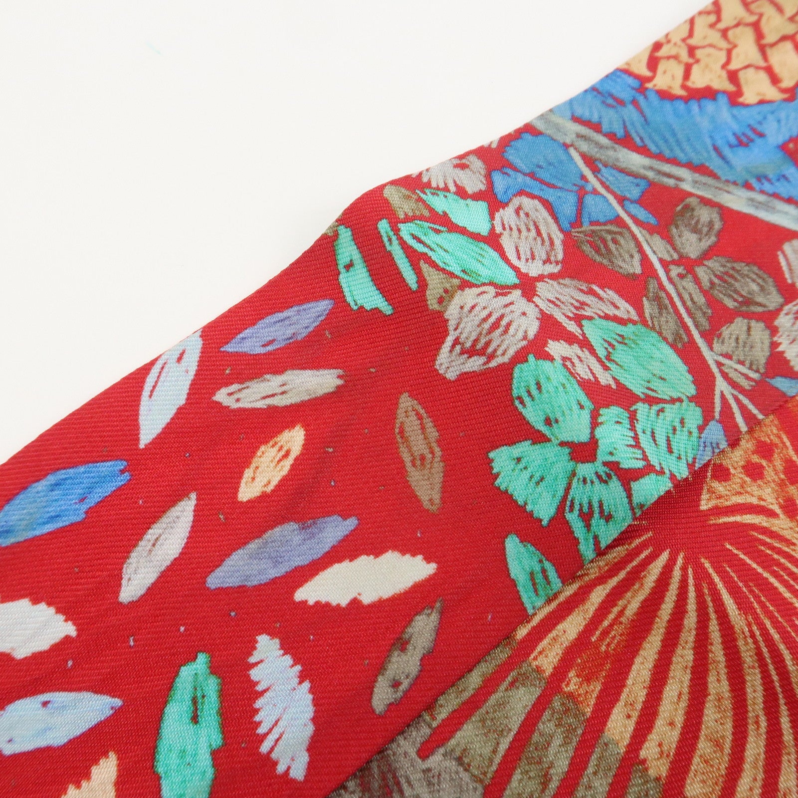 HERMES Twilly Silk 100% Scarf Chacun Fait Son Nid Red